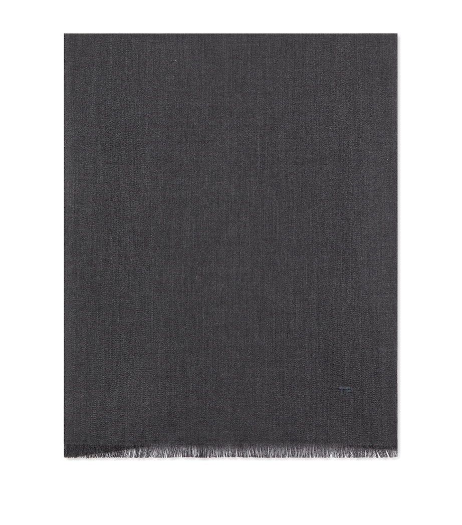 Cashmere-Silk Logo Scarf IG710 Image 1