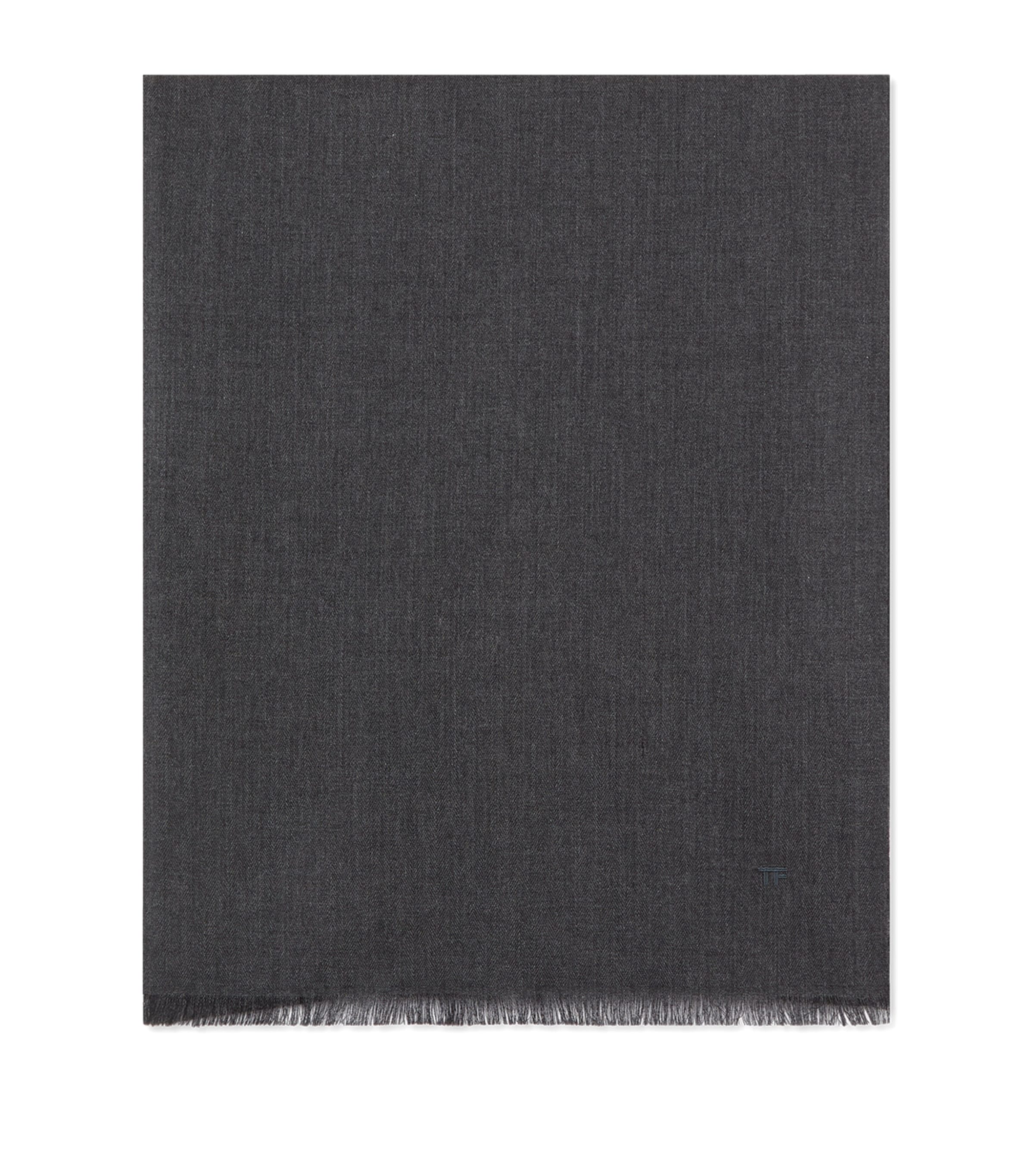 TOM FORD Cashmere-Silk Logo Scarf | Men Clothing | Knitwear | Cashmere | Men Accessories | Scarves | Designers | Tom Ford