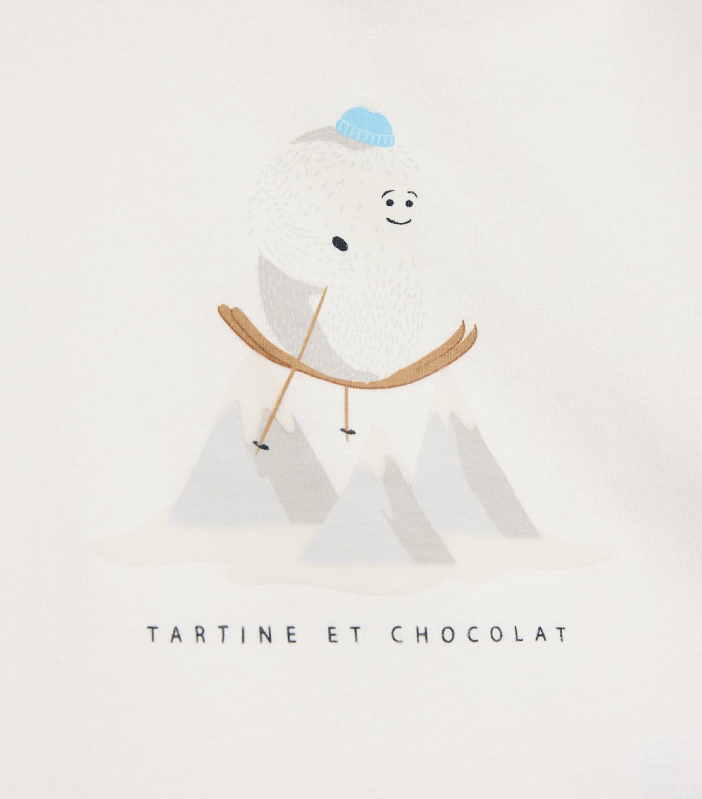 Snowman Print Sweatshirt (3 Months-4 Years) 13NACRE Image 2