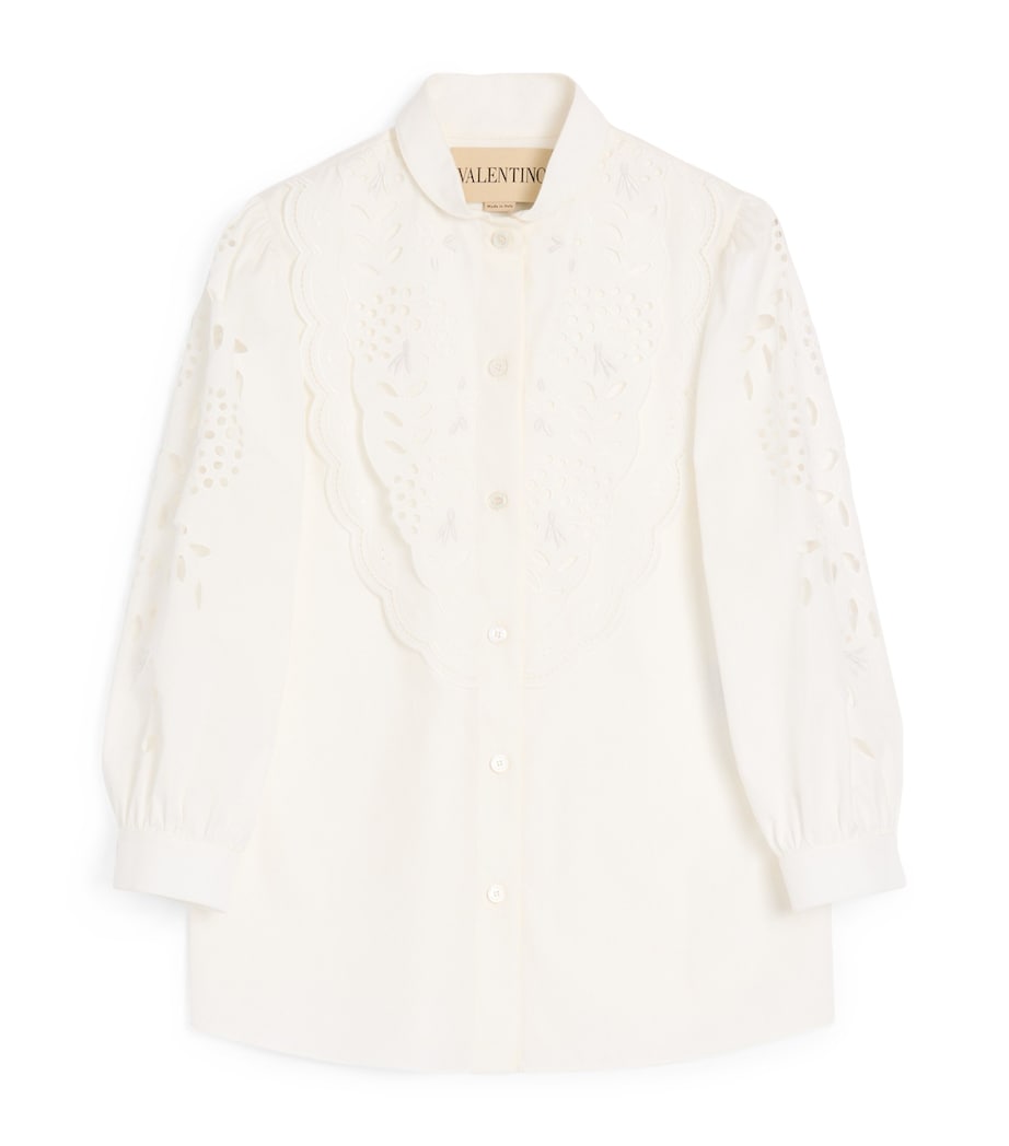 Valentino Womens Cotton Cut-Out Shirt Image 1
