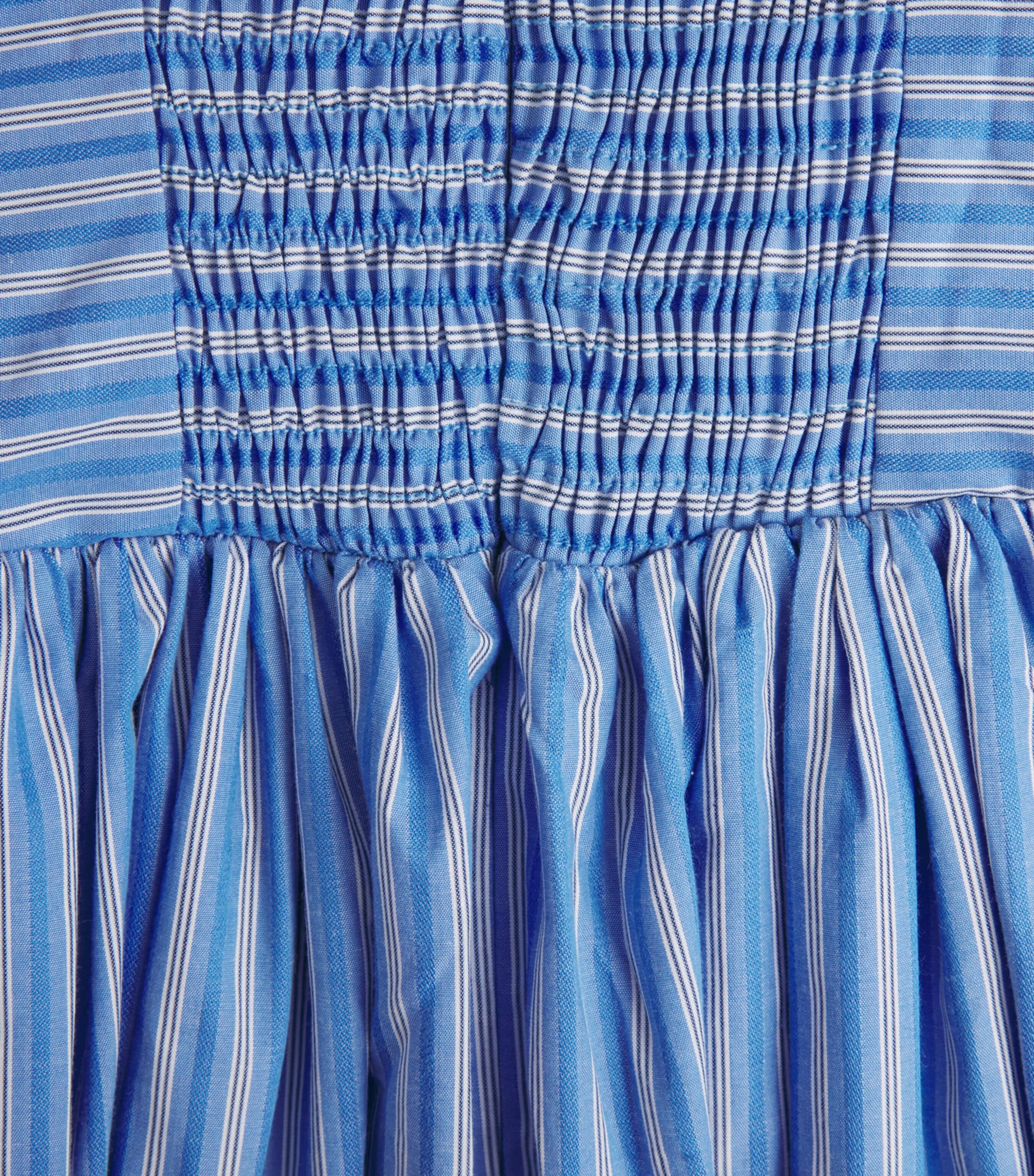 Faithfull The Brand Womens Cotton Stripe Portlligat Maxi Dress Joao Strp Azlejo Blu Image 6