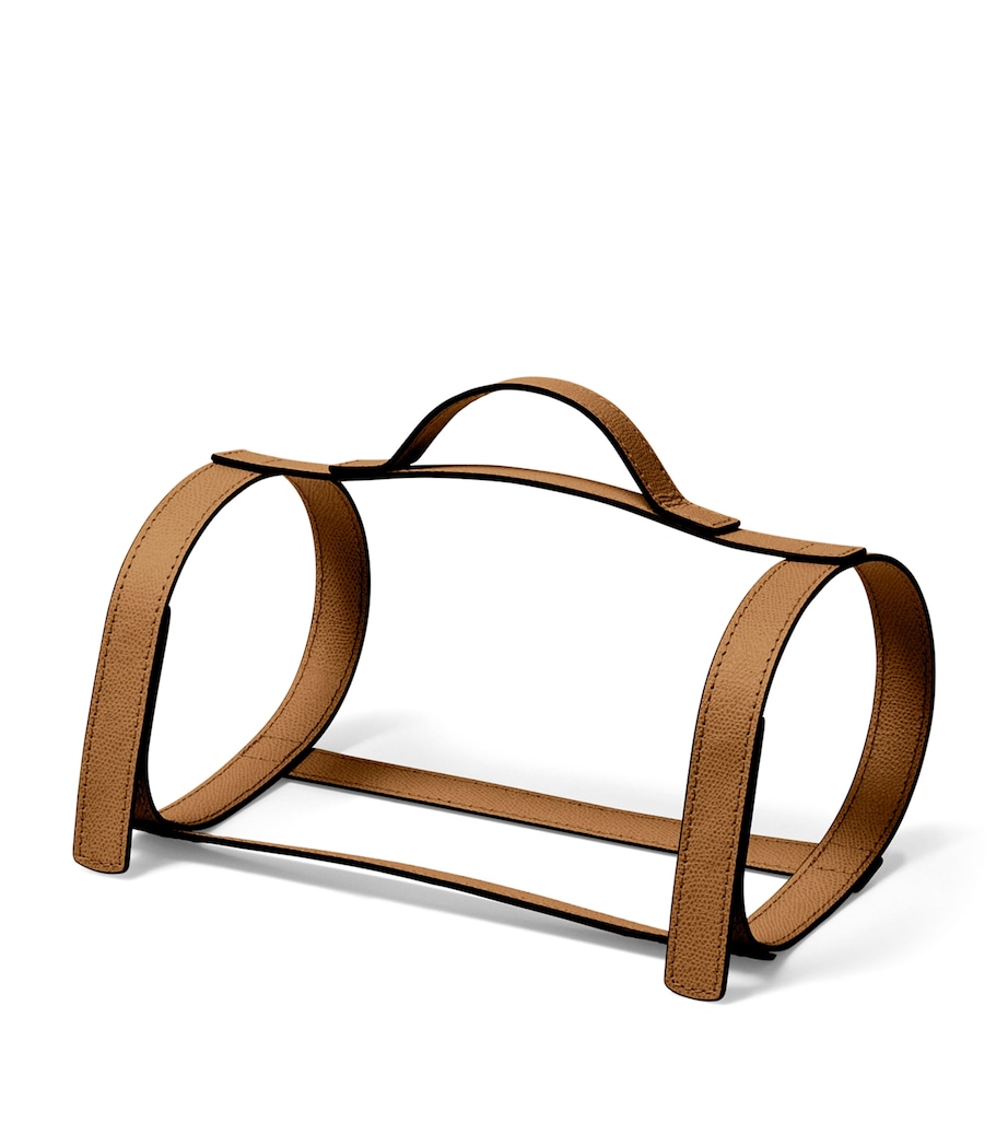 Frette Leather Otello Throw Holder Tabacco Image 2