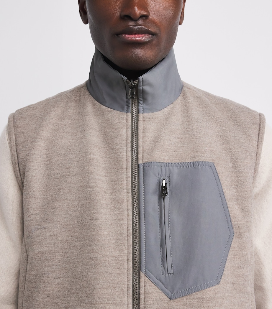 Reversible Padded Explorer Gilet N41 OYSTER Image 6