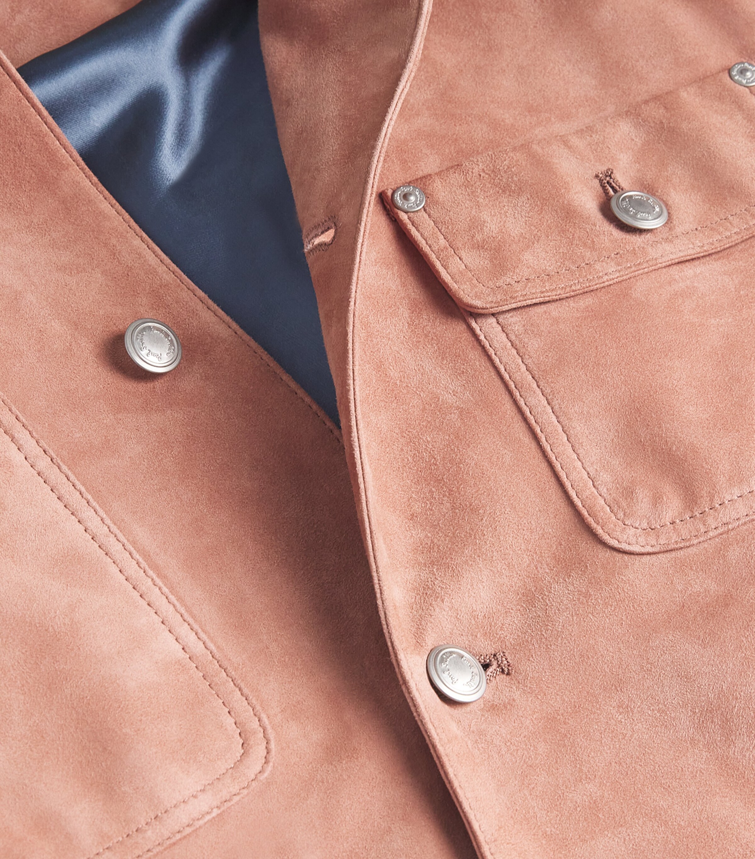 Suede Jacket 24_CORAL RED Image 5