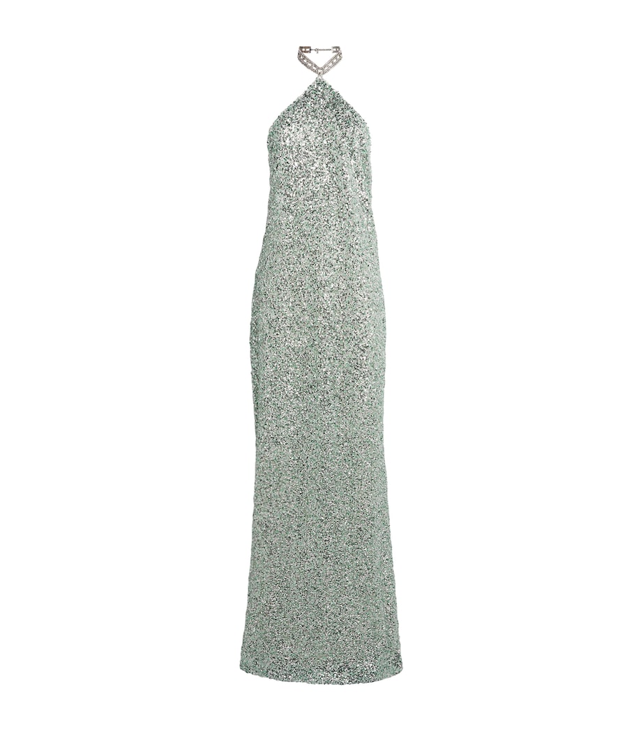 Sequin Poseidon Gown MINT SILVER Image 1