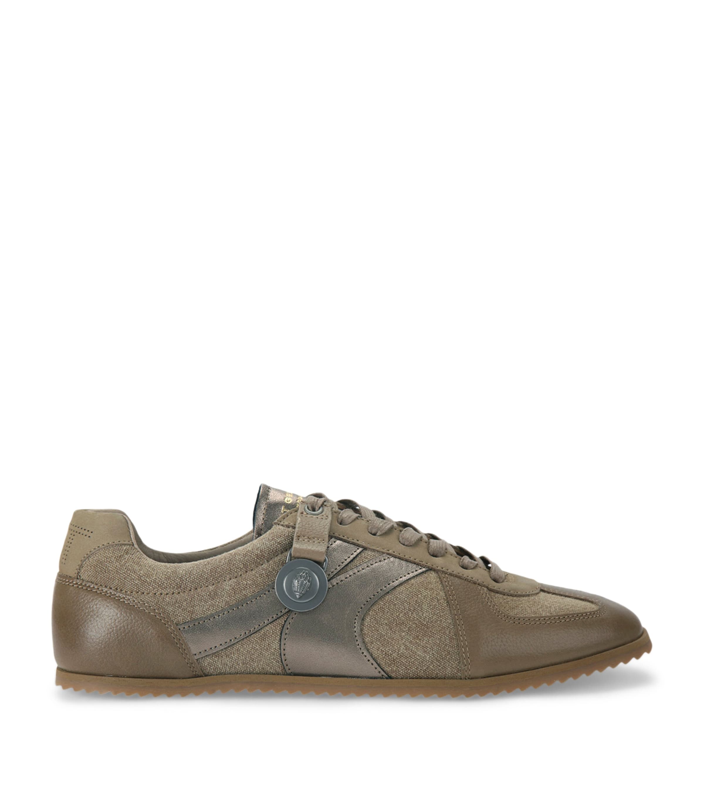 Kurt Geiger Leather Eldon Sneakers In Brown
