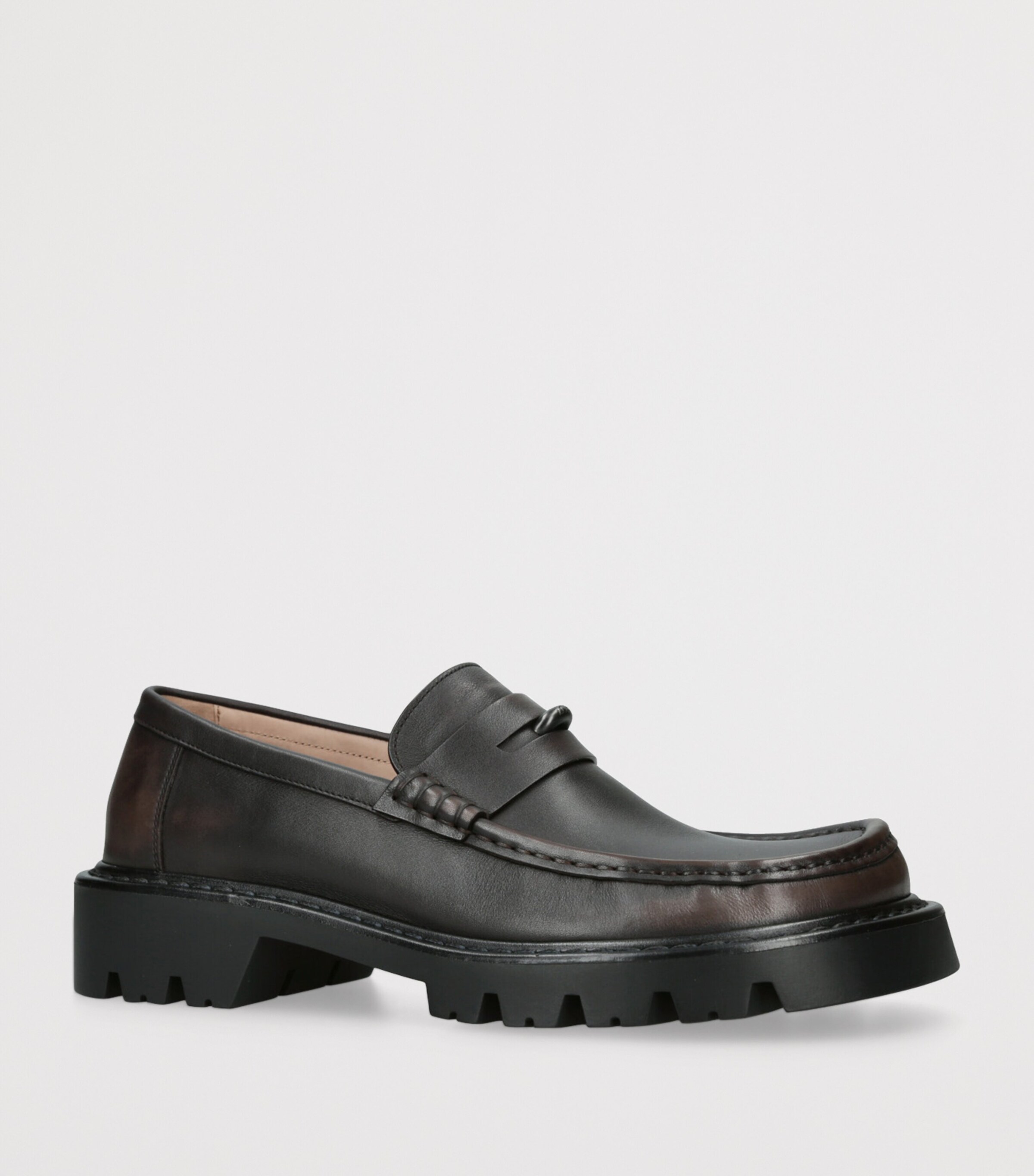 Leather Sierra Loafer DARK BROWN Image 3