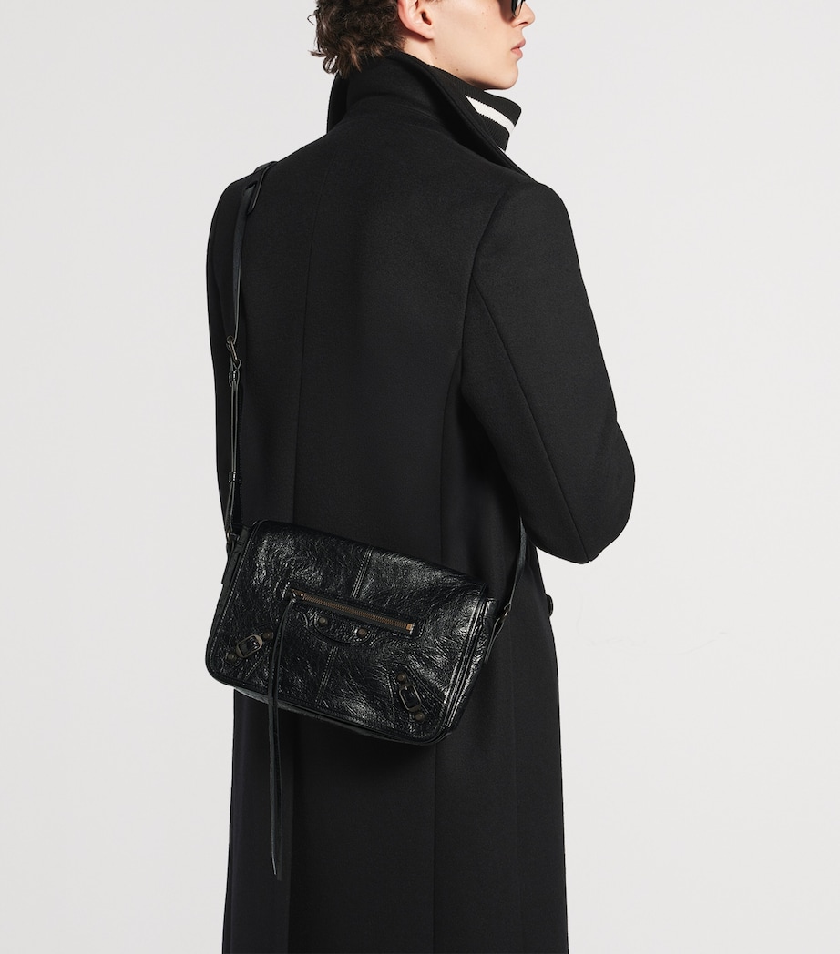 Balenciaga Crinkled Calfskin Le City Messenger Bag Image 6
