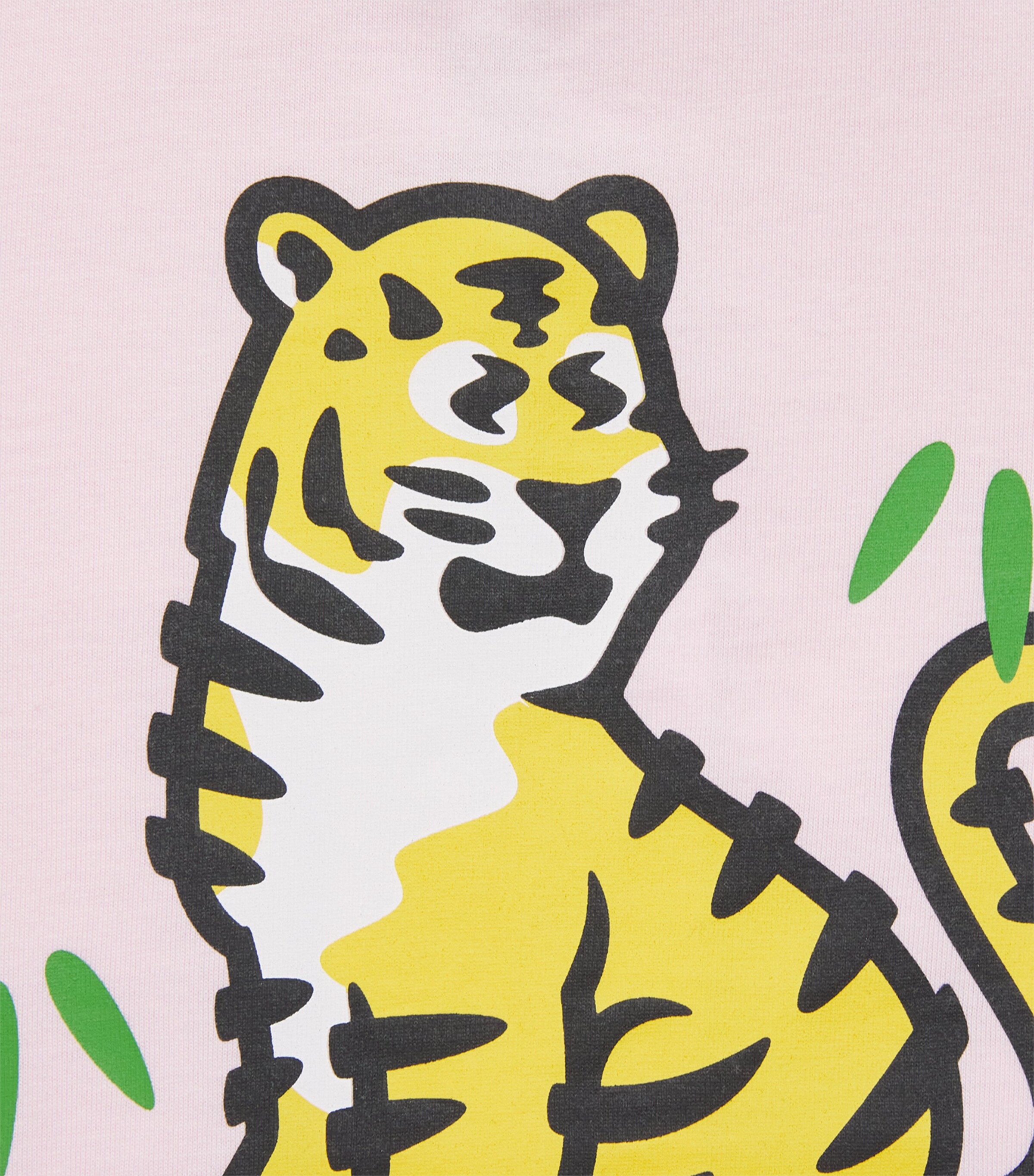 Kenzo Kids Cotton Tiger Logo T-Shirt (2-14 Years) Pink Image 3