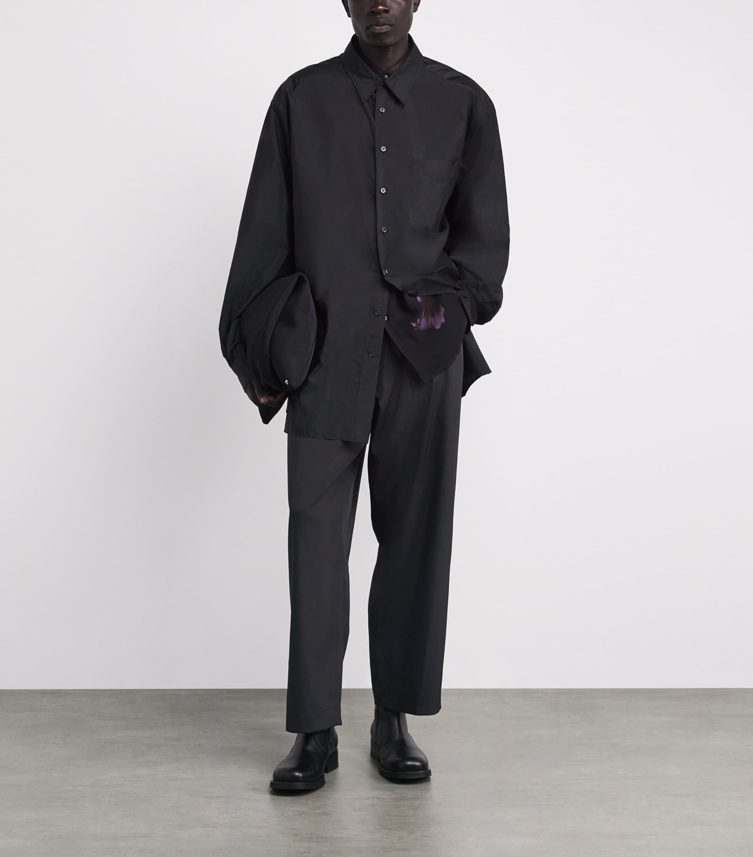 Homme Plissé Issey Miyake Black Air Wide-Leg Trousers | Harrods US
