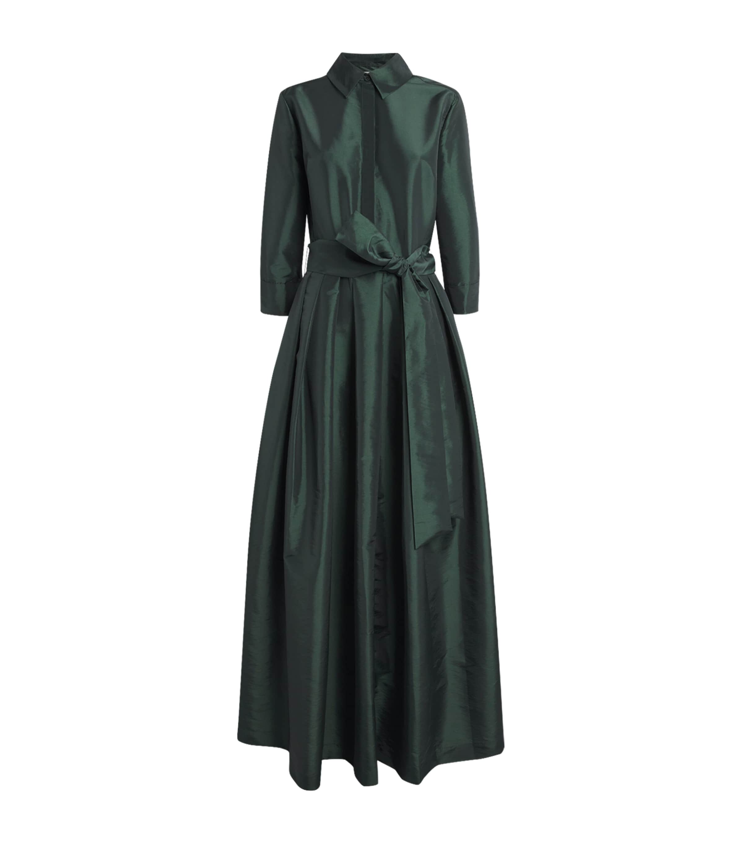 Simkhai Belted Julip Gown In Green