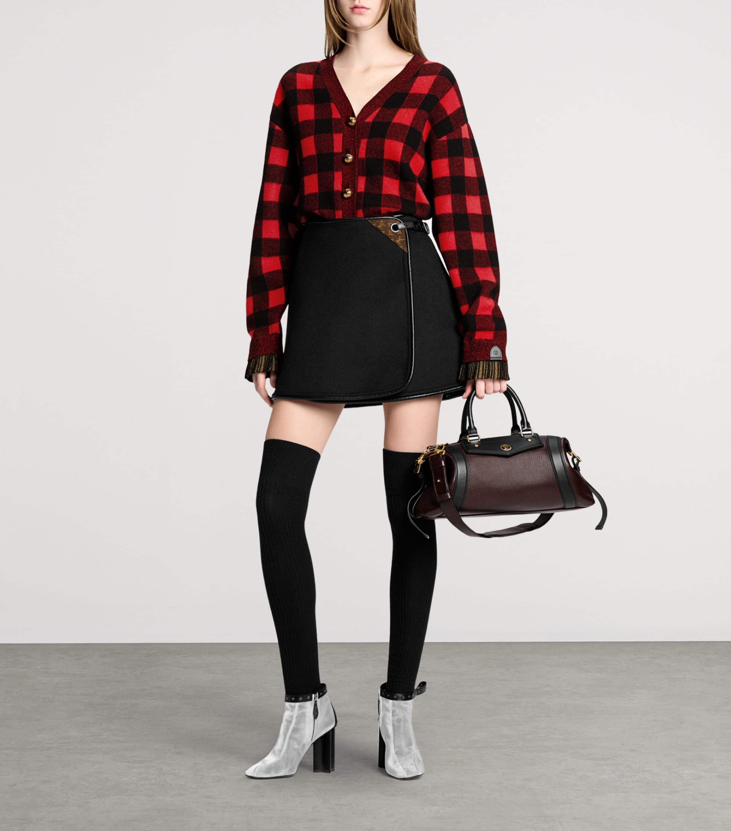 Mesh Silhouette Ankle Boots 80 SILVER Image 2