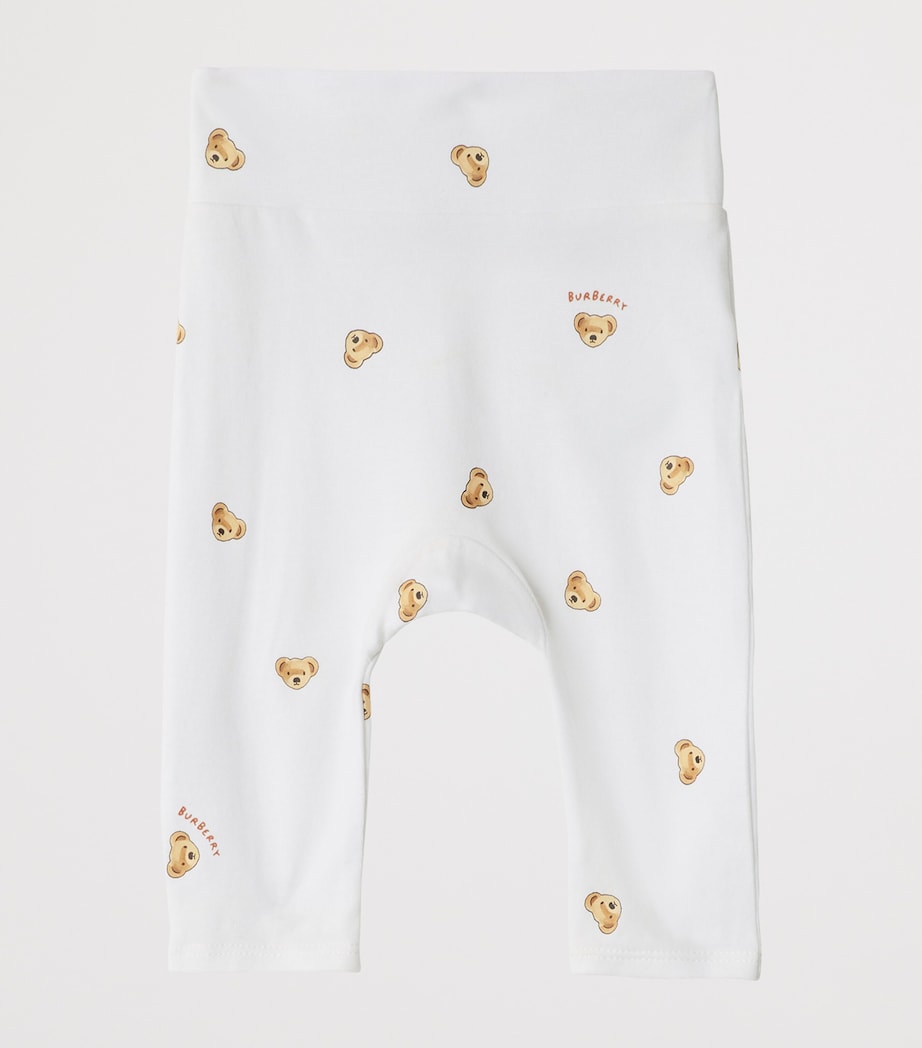 Stretch-Cotton Bodysuit and Leggings Gift Set (1-18 Months) WHITE IP PATTERN Image 4