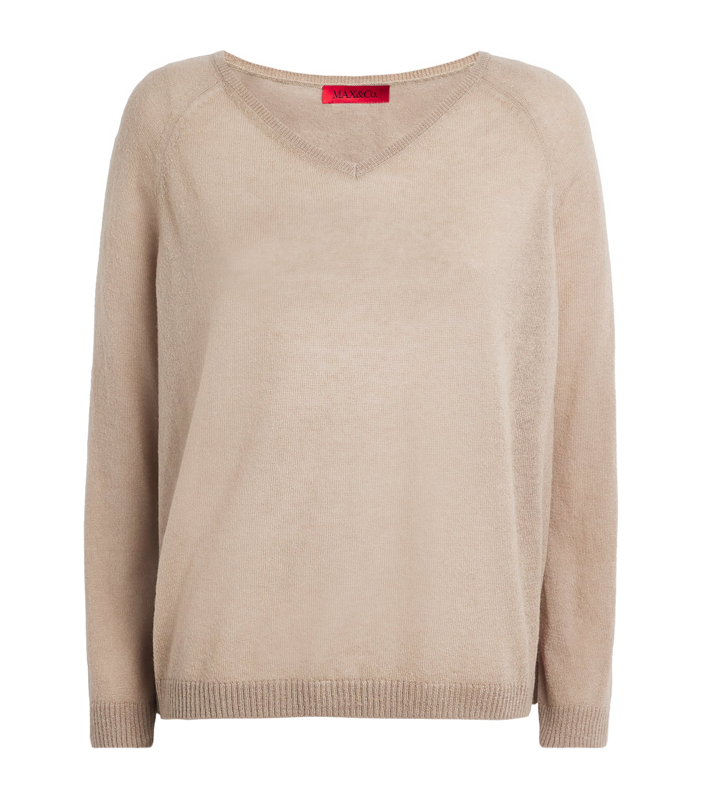 V-Neck Sweater BEIGE Image 1