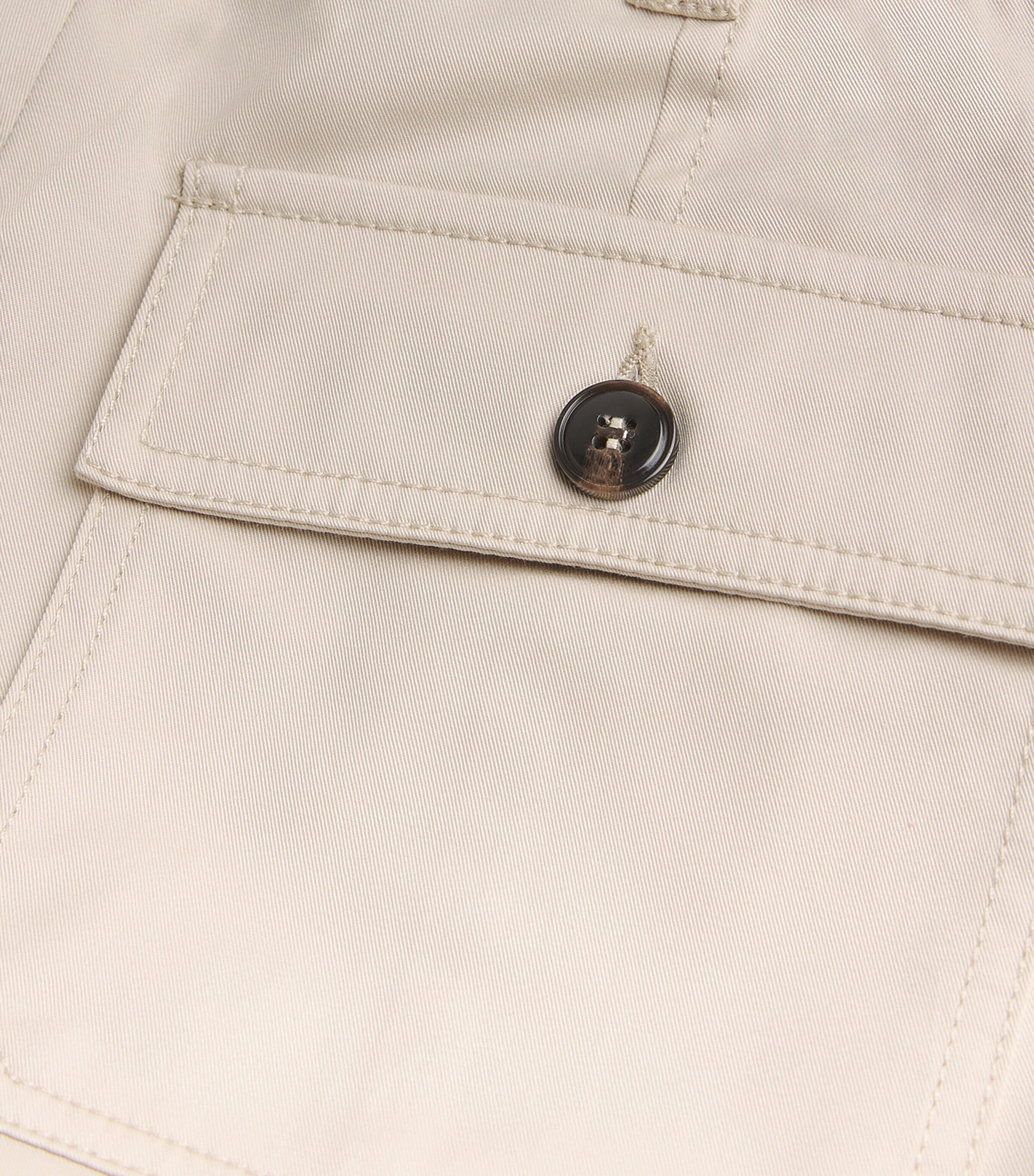 MAX&Co. Cotton Gabardine Cargo Trousers Cream Image 5