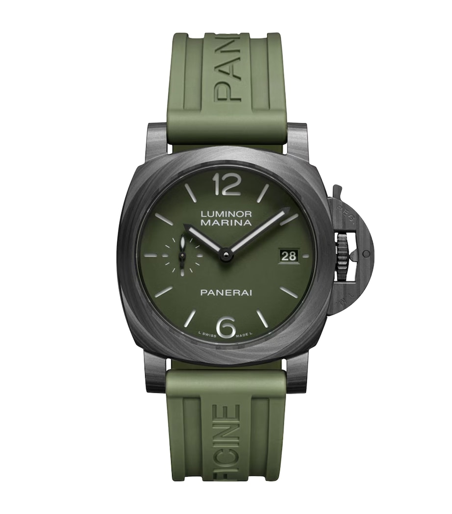 Panerai Stainless Steel Luminor Marina Watch 40mm Green Image 1
