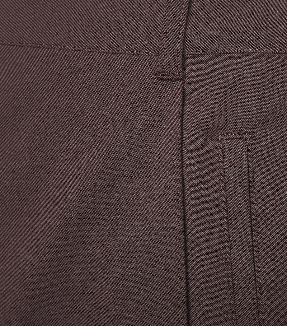 ME+EM Cotton-Blend Clever Tapered Chinos Chocolate Image 5