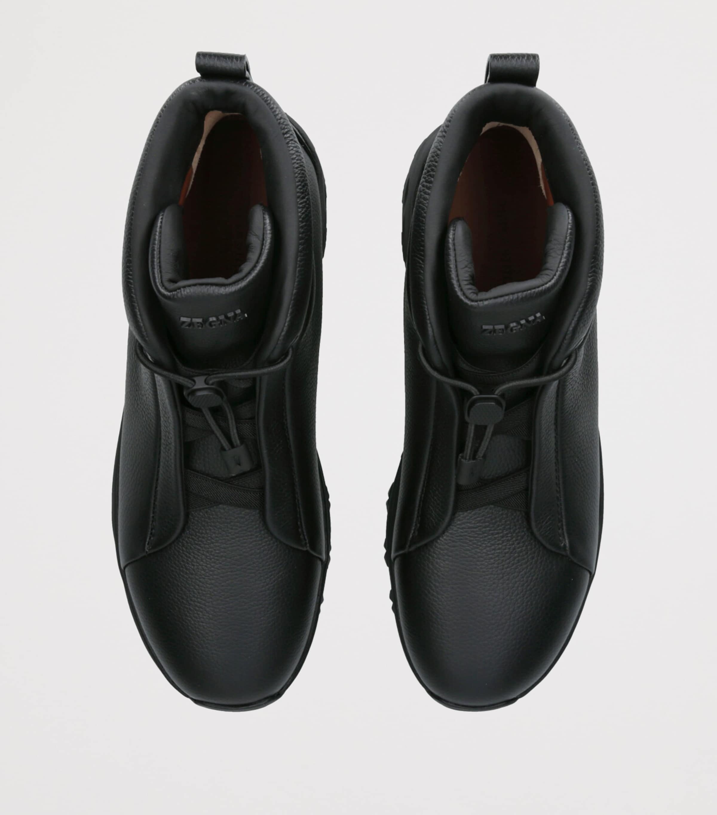 Leather Triple Stitch Vetta Sneakers BLACK Image 4