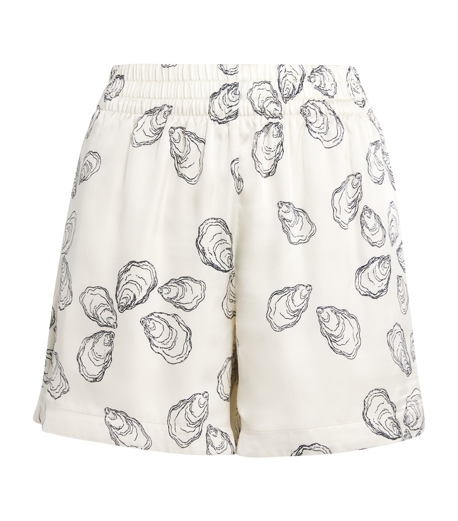 Silk-Blend Oyster Shorts MULTI Image 1