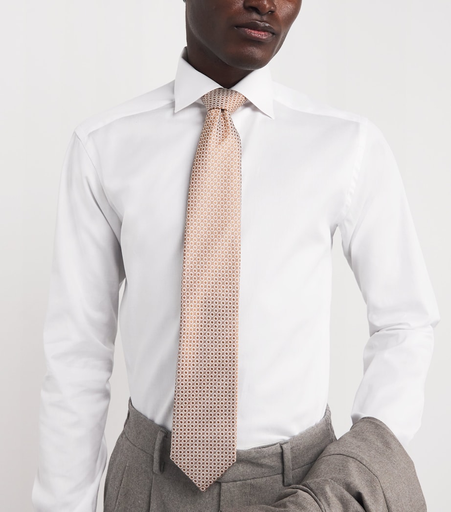 Organic Cotton Twill Dress Shirt WHITE Image 6