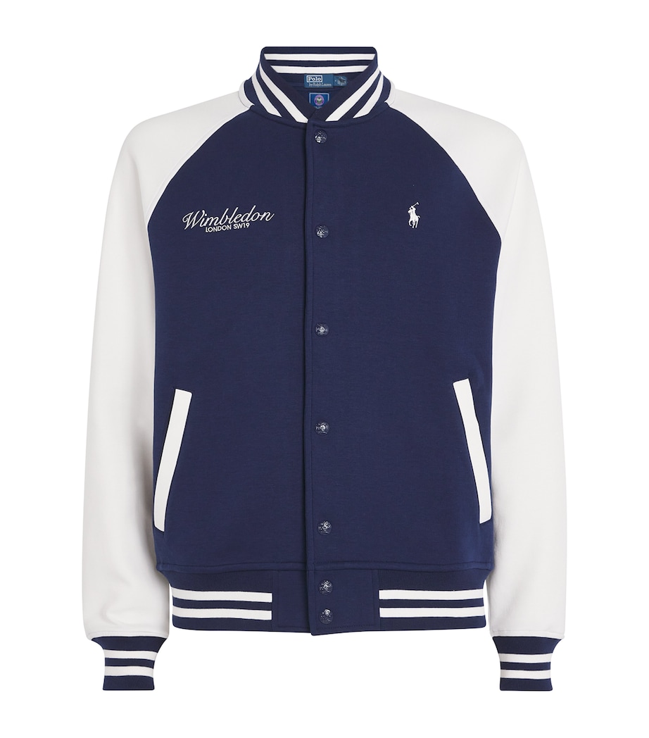 RLX Ralph Lauren Mens x Wimbledon Bomber Jacket Refined Nvy/crmc Wht Image 1