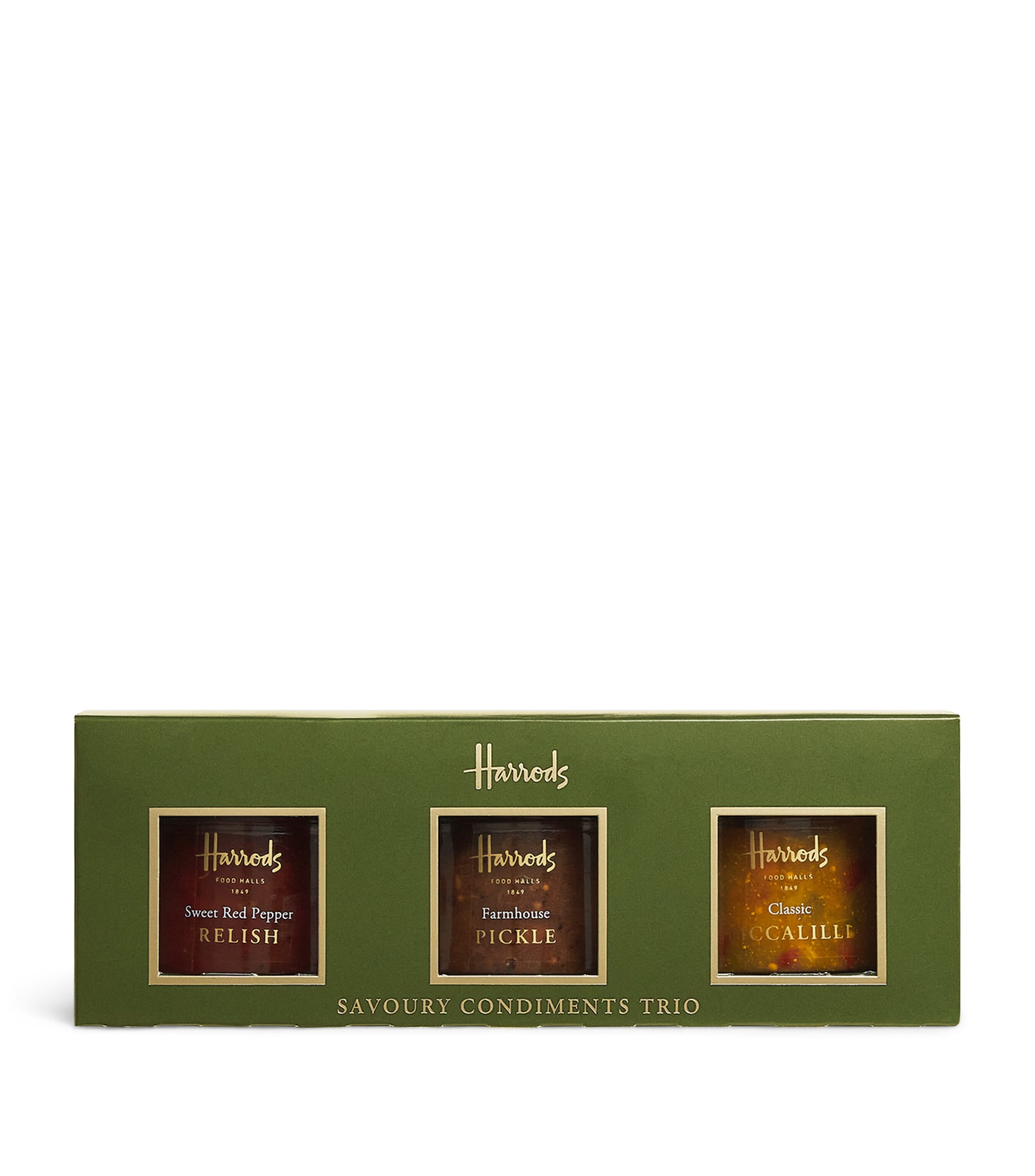 Harrods Savoury Condiments Trio | Designers | Harrods | Food | Free From | Vegetarian | Halal | Pantry Essentials | Condiments