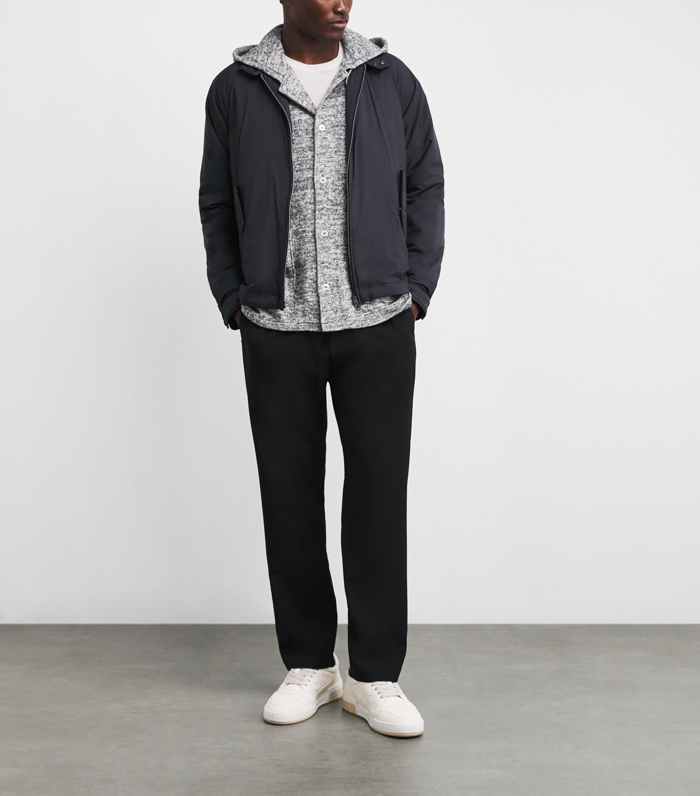 Padded High-Neck Jacket 9200 BLU NAVY Image 2