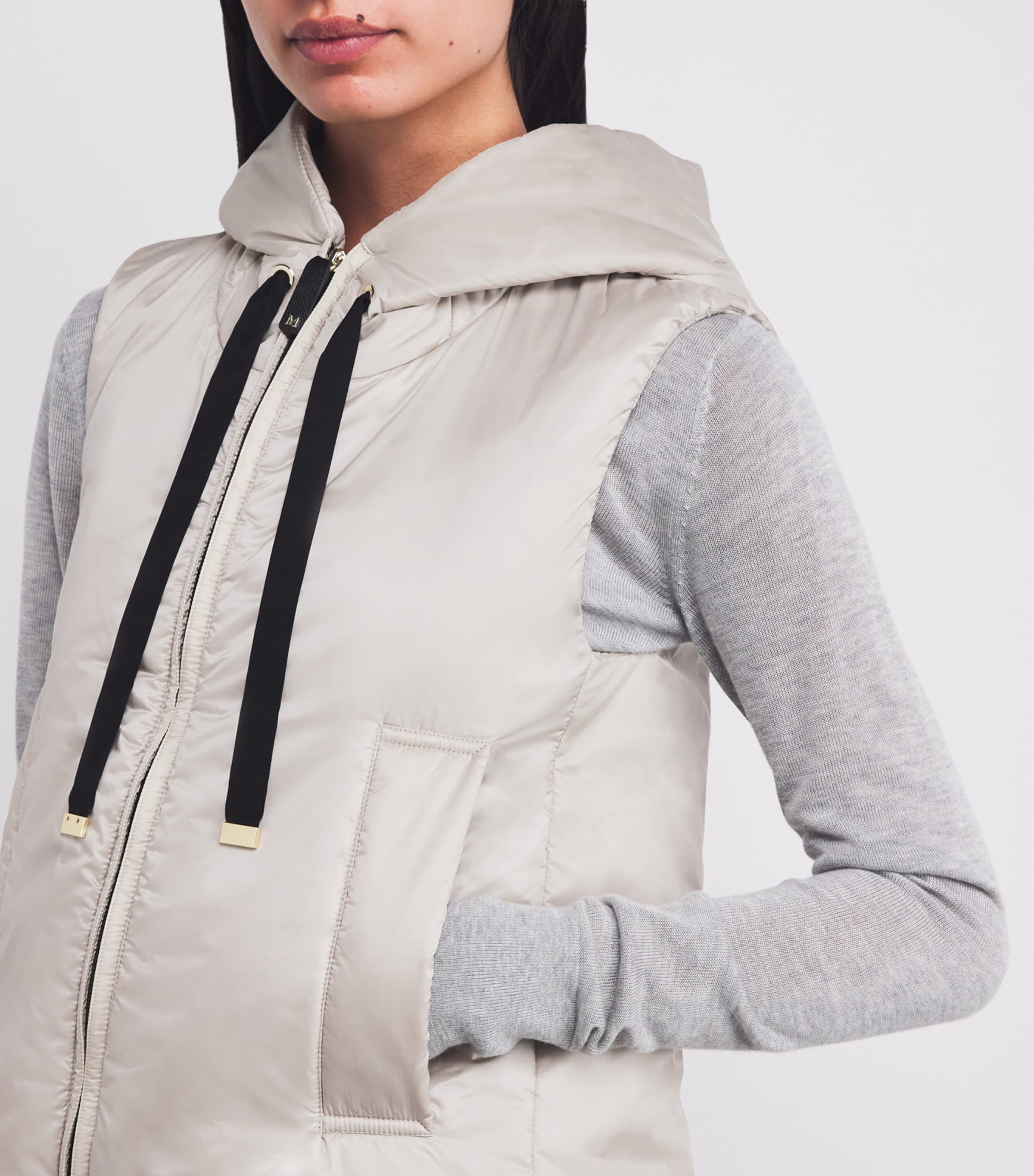 The Cube Quilted Gilet BEIGE Image 6