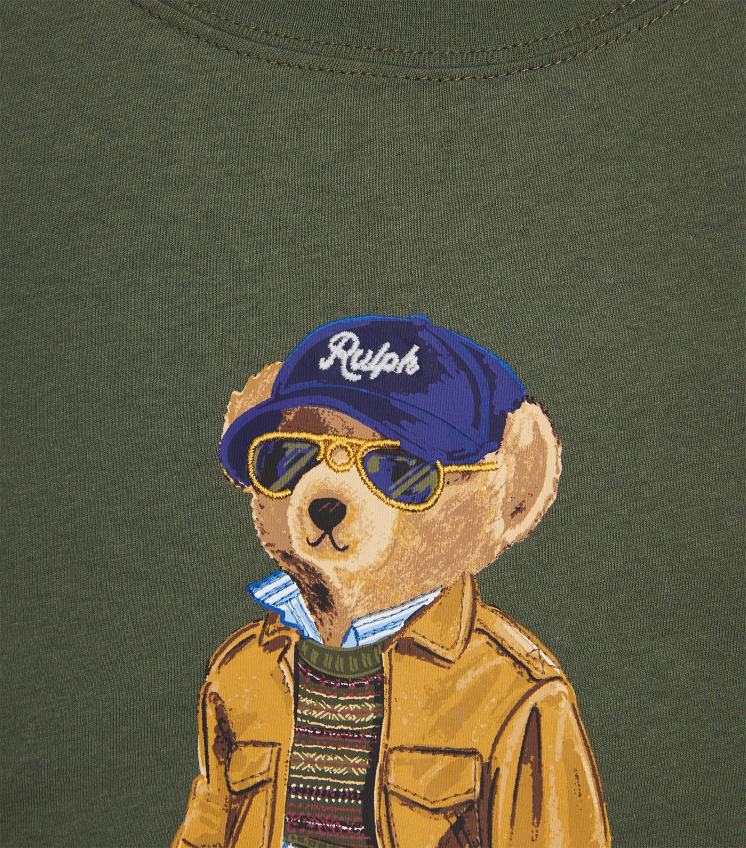 Polo Ralph Lauren Womens Cotton Polo Bear T-Shirt Dense Olive Image 6