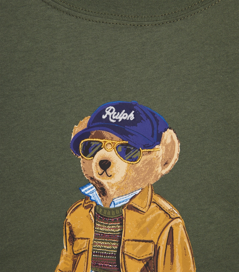 Polo Ralph Lauren Womens Cotton Polo Bear T-Shirt Dense Olive Image 6