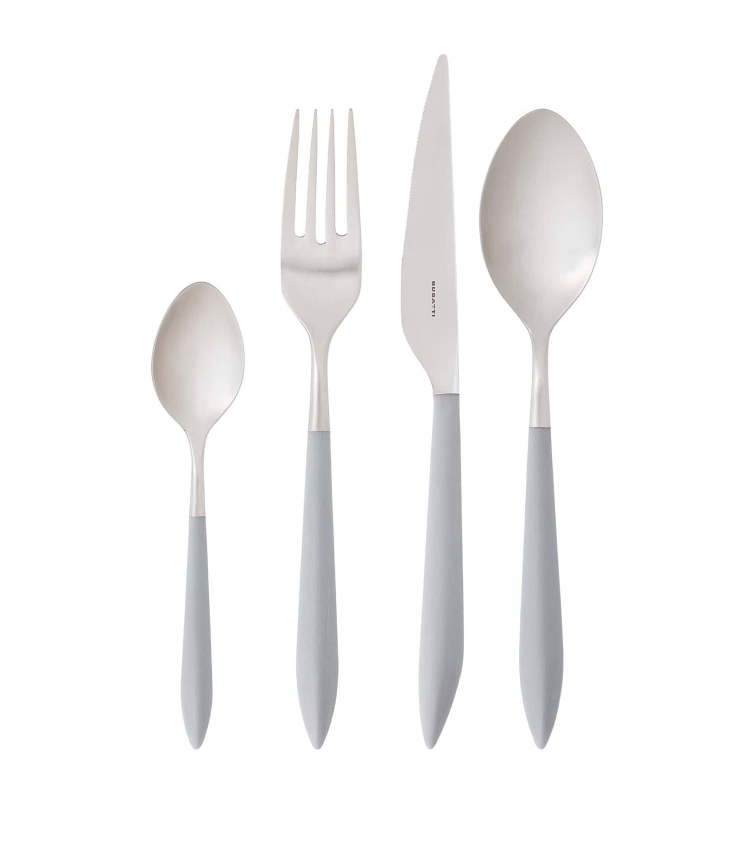 Ares Stainless Steel 24-Piece Cutlery Set GREY Image 2