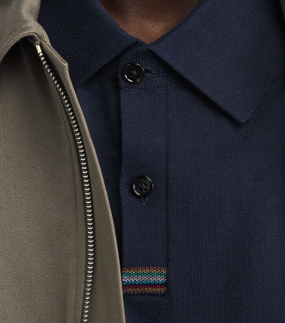Paul Smith Mens Cotton Artist Stripe Polo Shirt Image 3