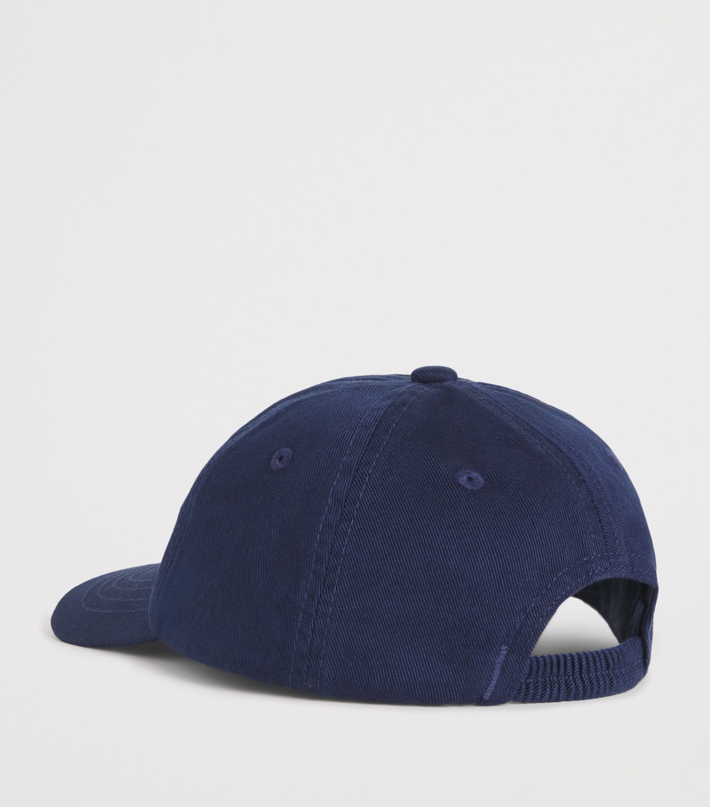 Cotton Polo Bear Baseball Cap (3-9 Months) BEARNAVY Image 2
