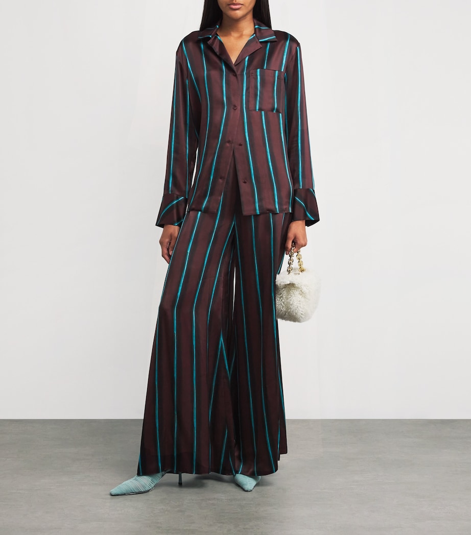 Arneau Wide-Leg Trousers CALLIOPE / AQUA Image 2