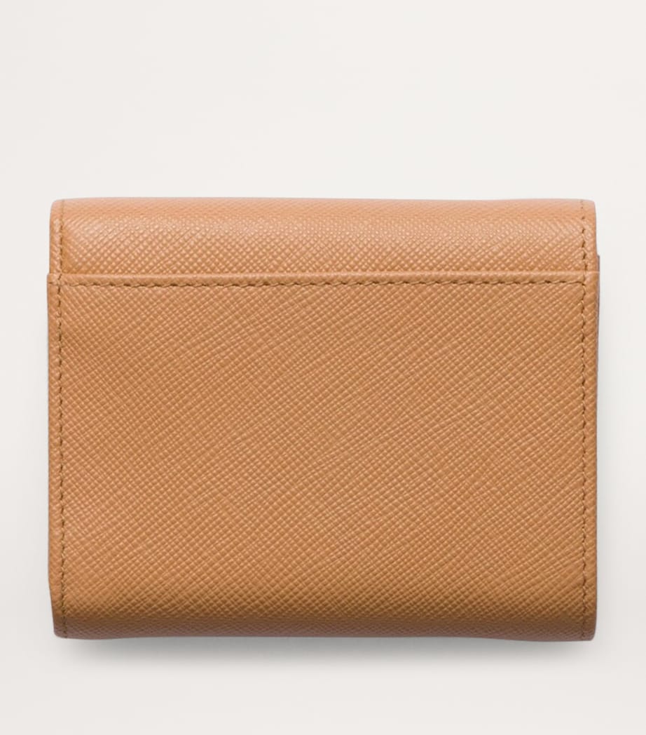 Small Saffiano Leather Bifold Wallet F0018 Image 3