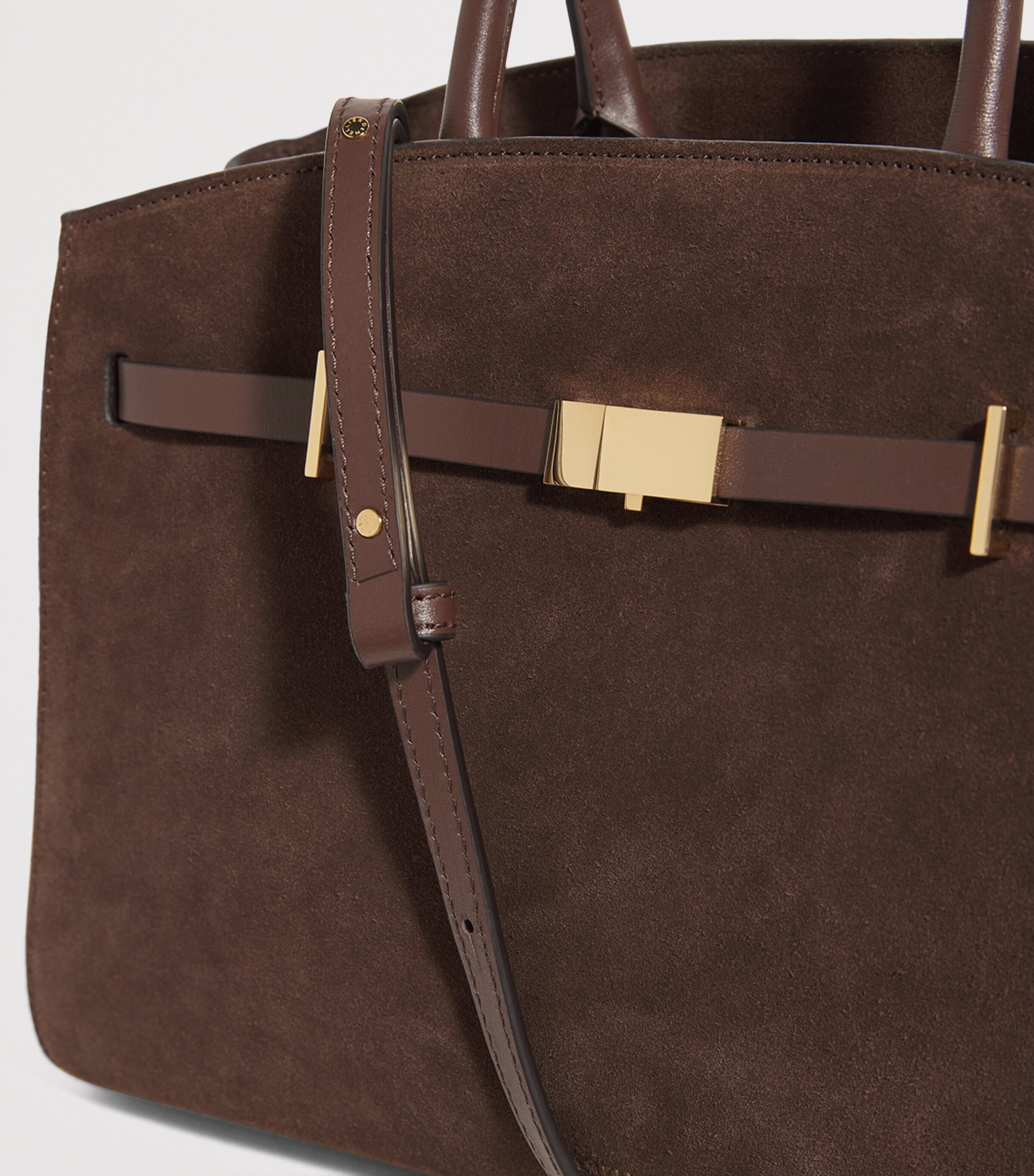 Demellier Medium Suede New York Tote Bag Mocha/mocha Image 6
