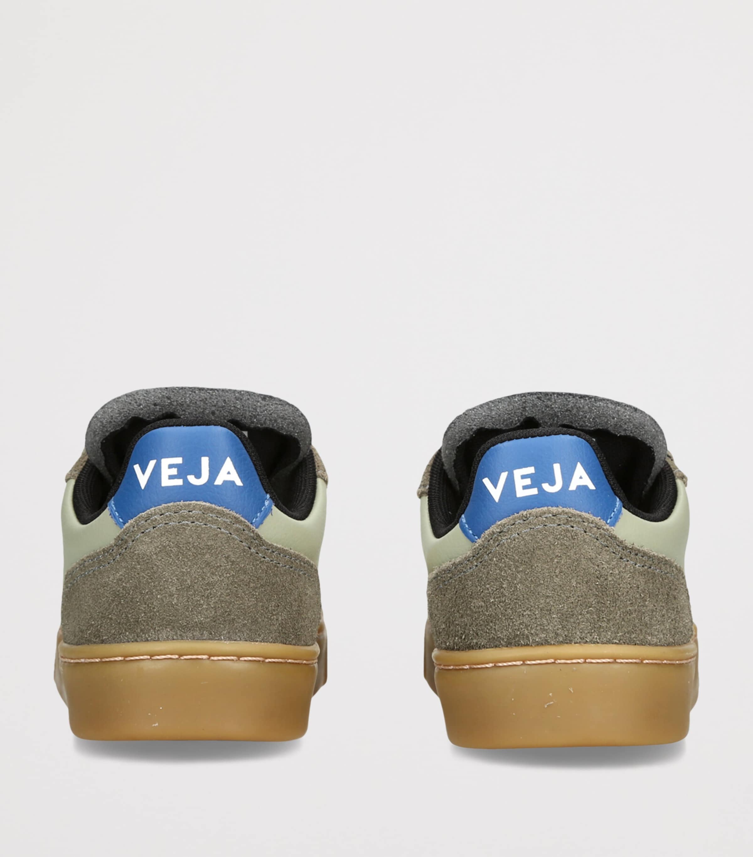 Veja Kids Leather V-90 Sneakers Khaki Image 4