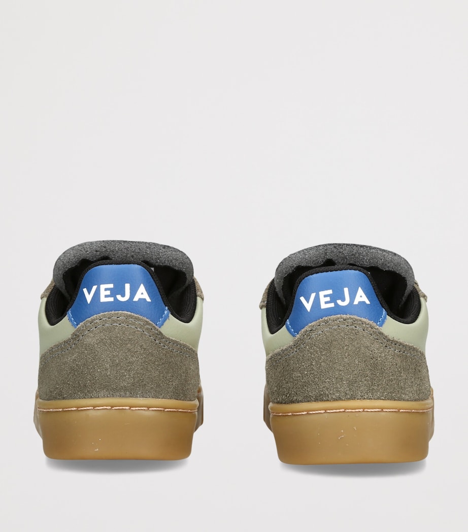 Veja Kids Leather V-90 Sneakers Khaki Image 4