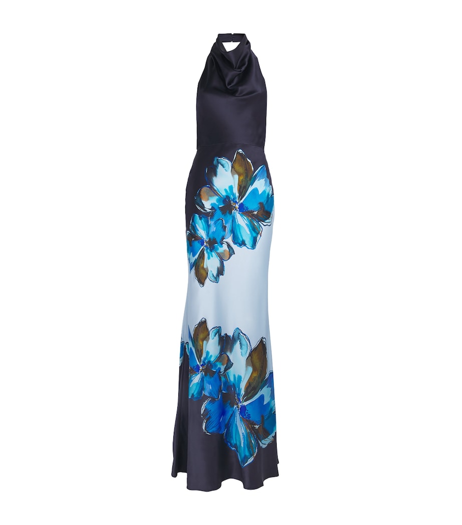 Silk Cyran Maxi Dress PRINT Image 1