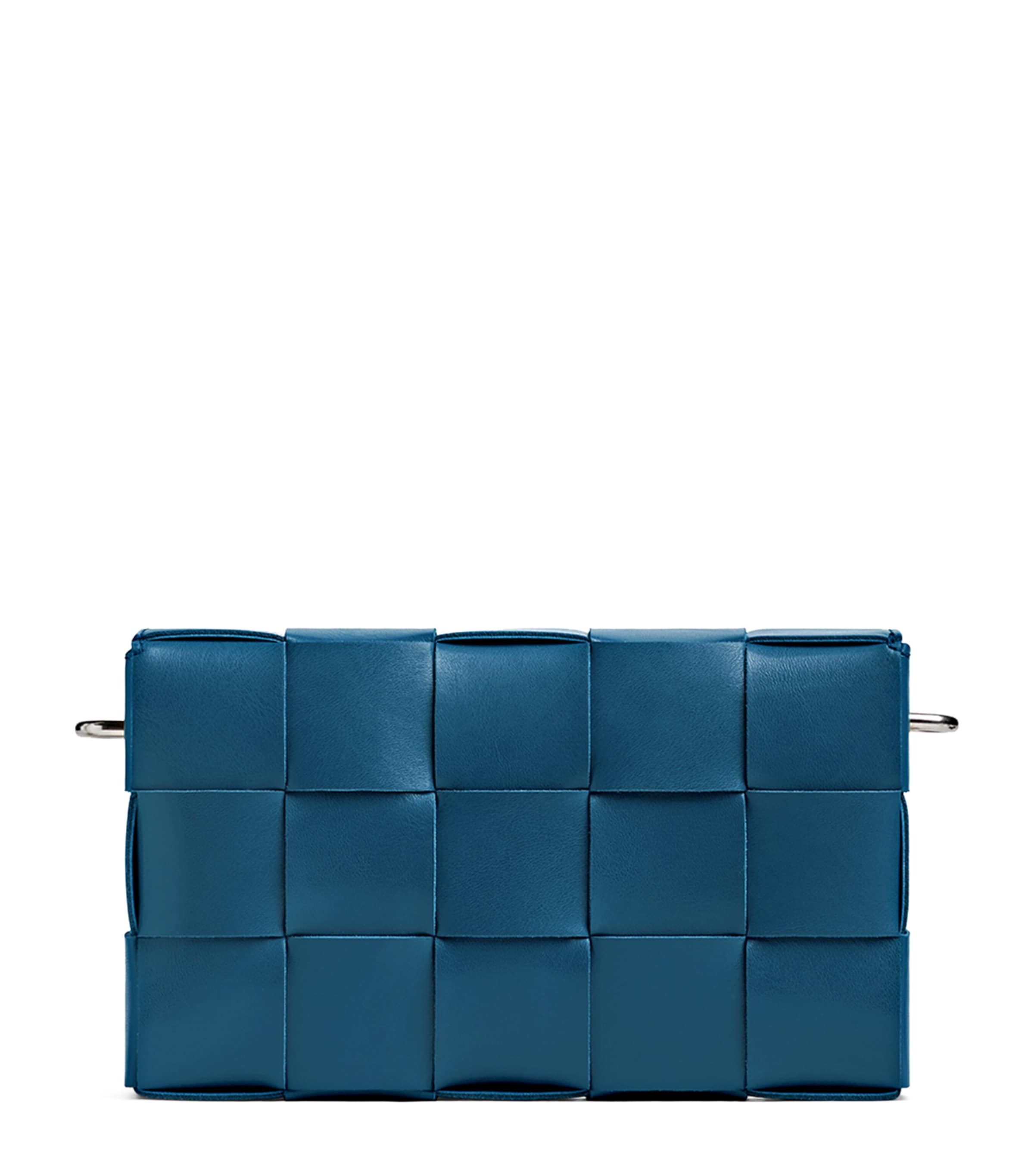 Bottega Veneta Medium Leather Cassette Cross-body Bag In Blue