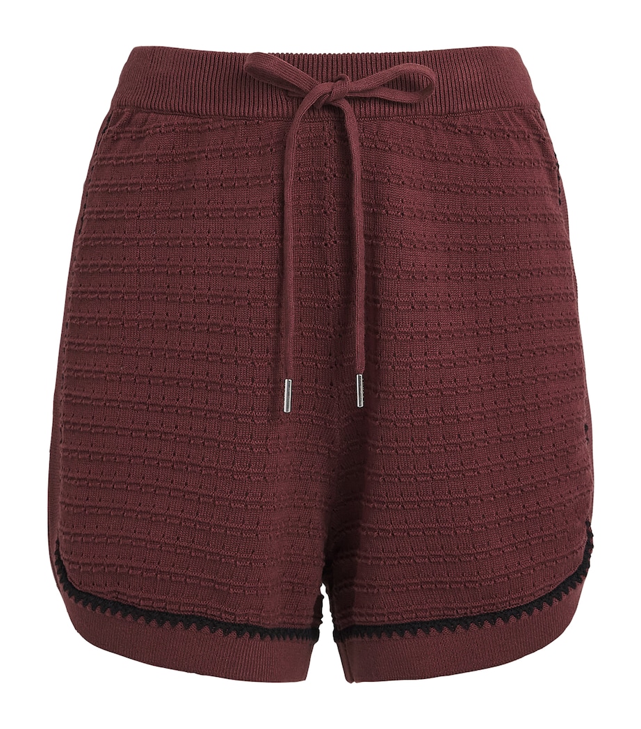 Varley Womens Cotton Knit Morden Shorts Ironwood Image 1