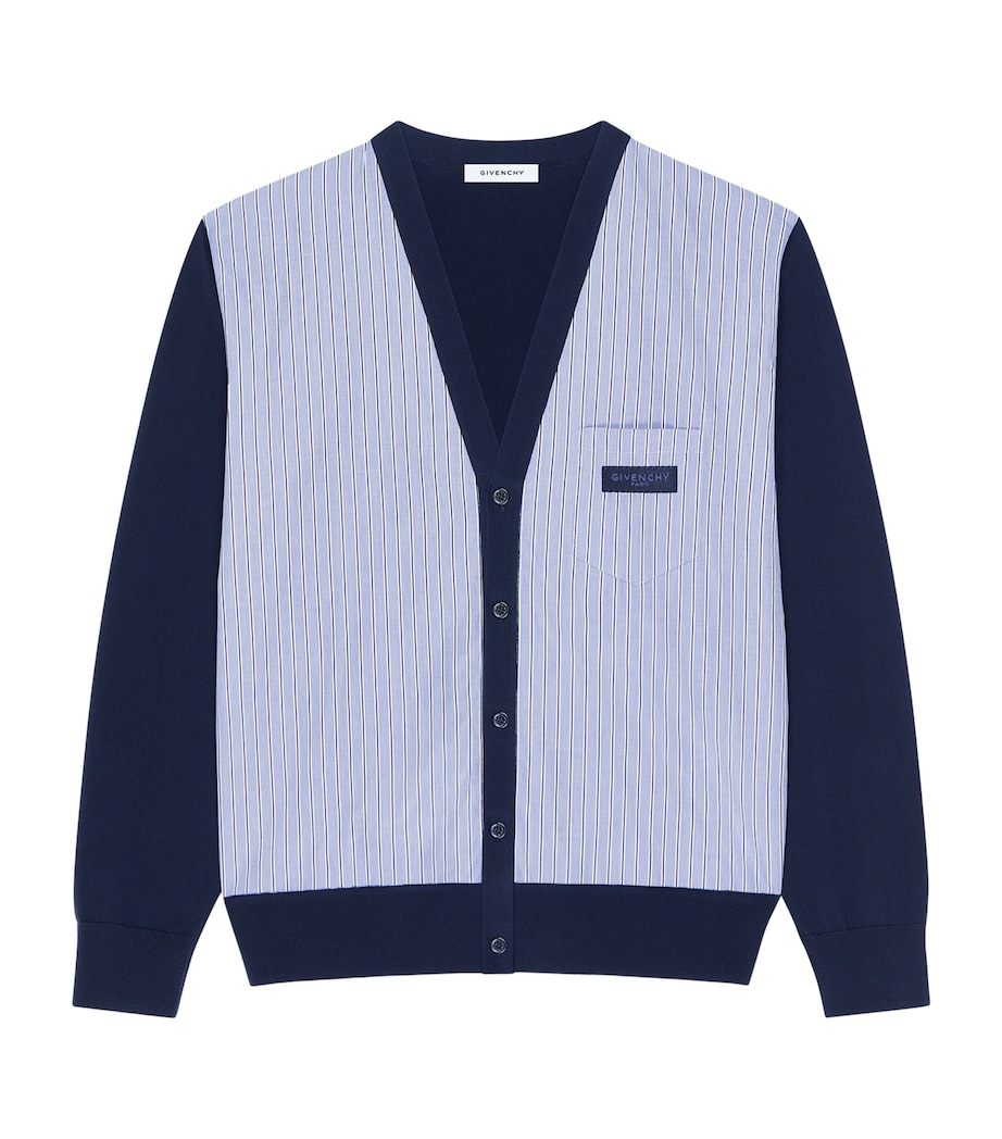 Givenchy Mens Cotton Panelled Cardigan Image 1
