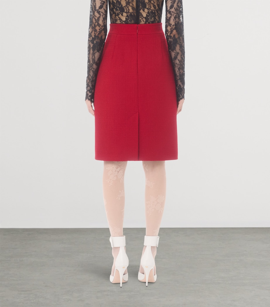 Wool-Blend Tweed Skirt R9M Image 4