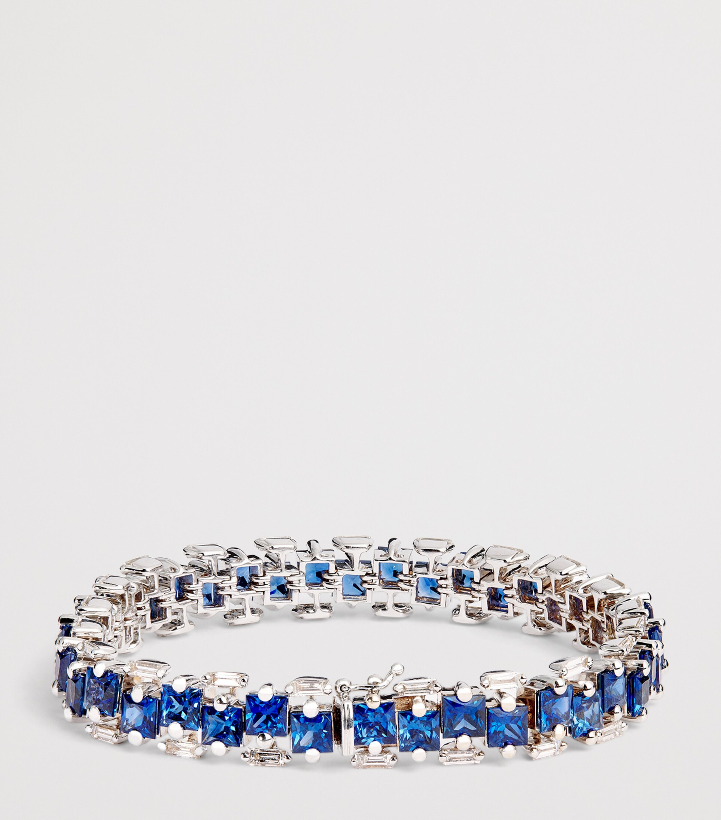 Suzanne Kalan White Gold, Diamond and Blue Sapphire One of a Kind Bracelet Wg/db Image 3