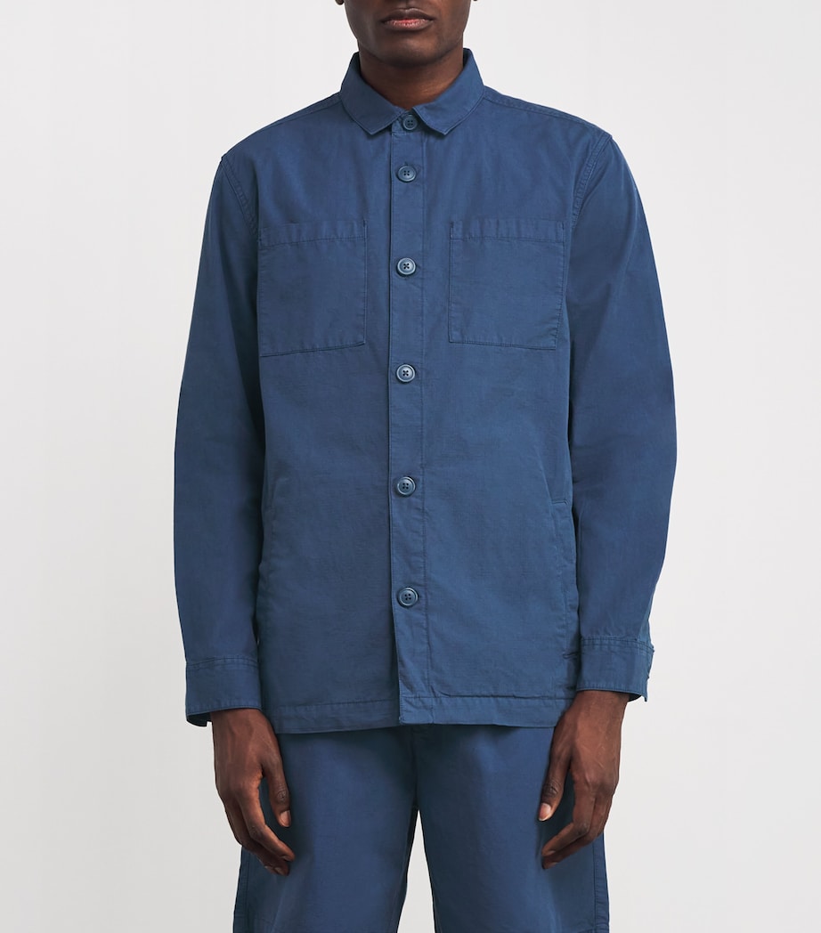 Cotton Ripstop Rickfell Overshirt DARK DENIM Image 3