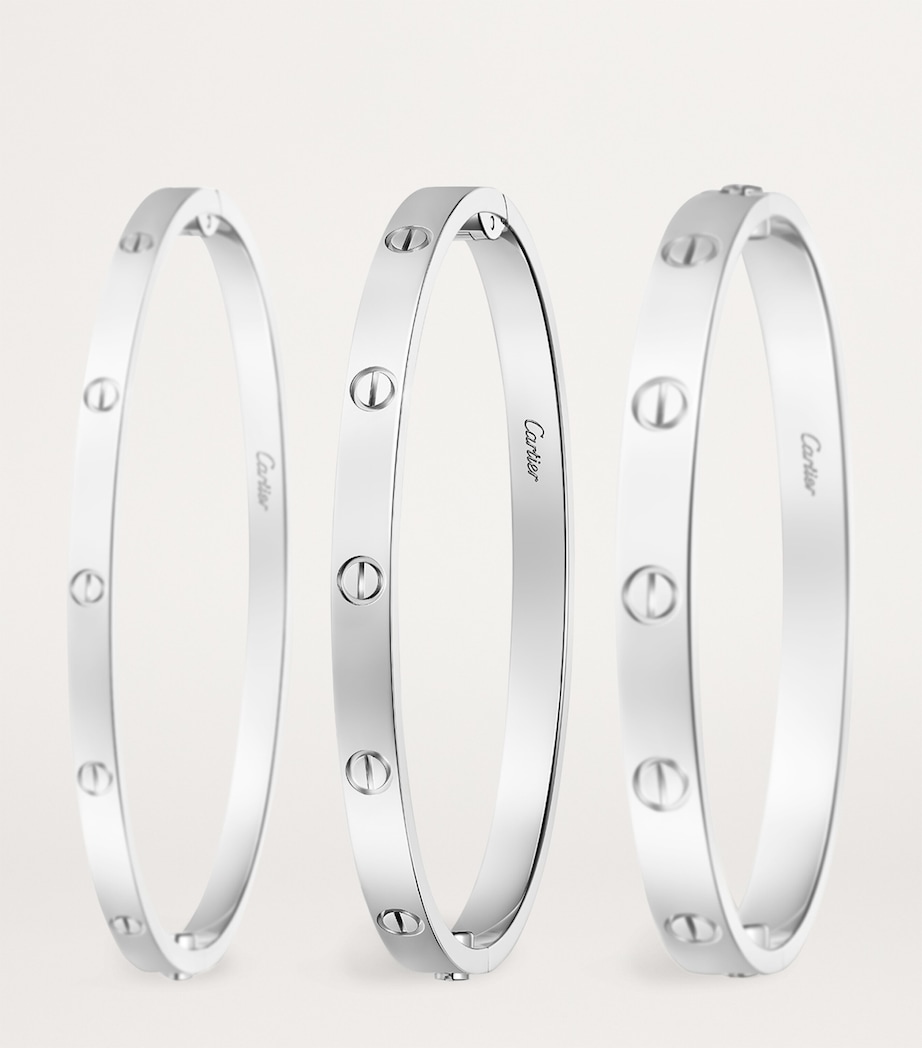 LOVE Medium White Gold Bracelet WHITE GOLD Image 3