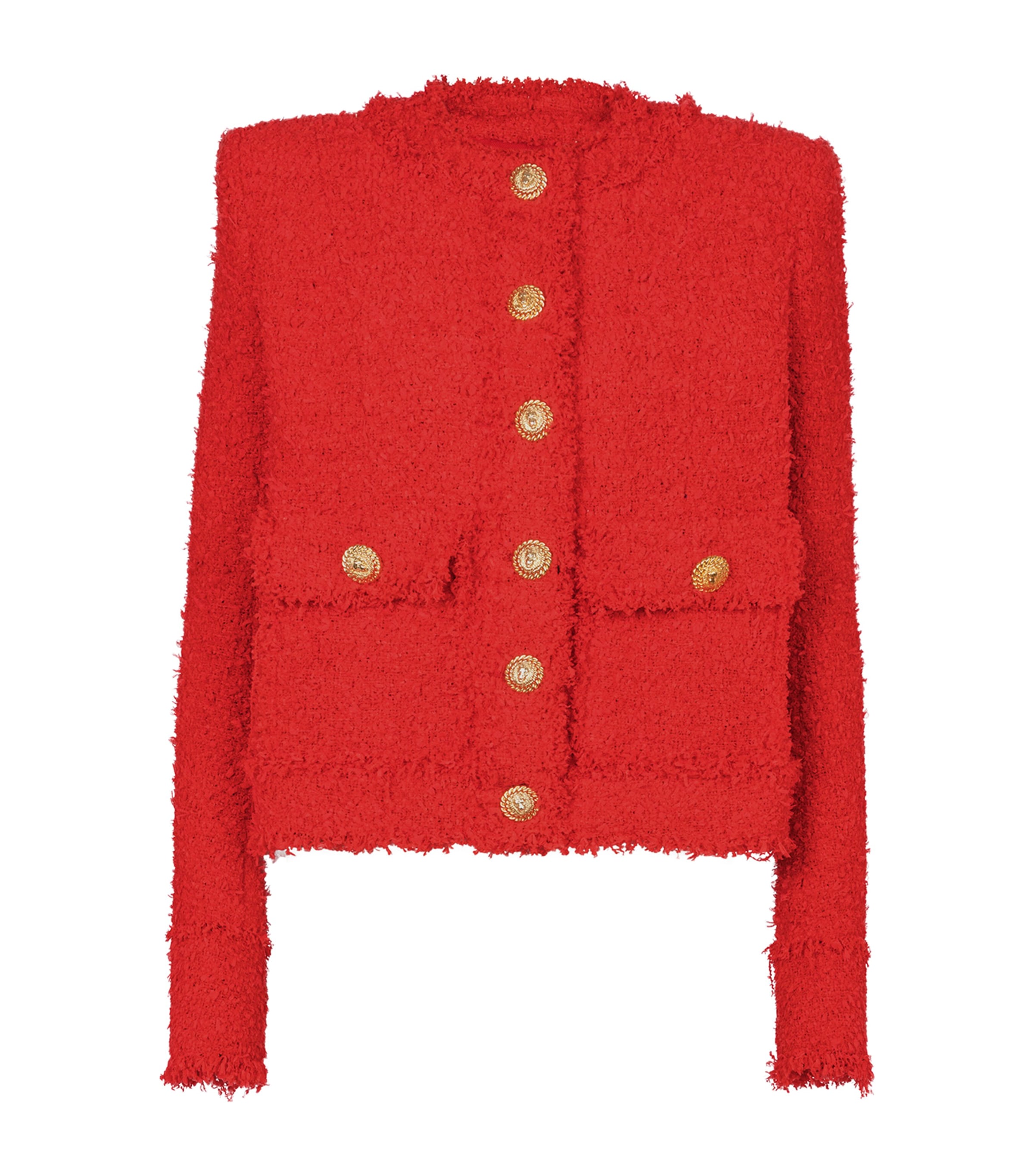 BALMAIN TWEED CROPPED JACKET