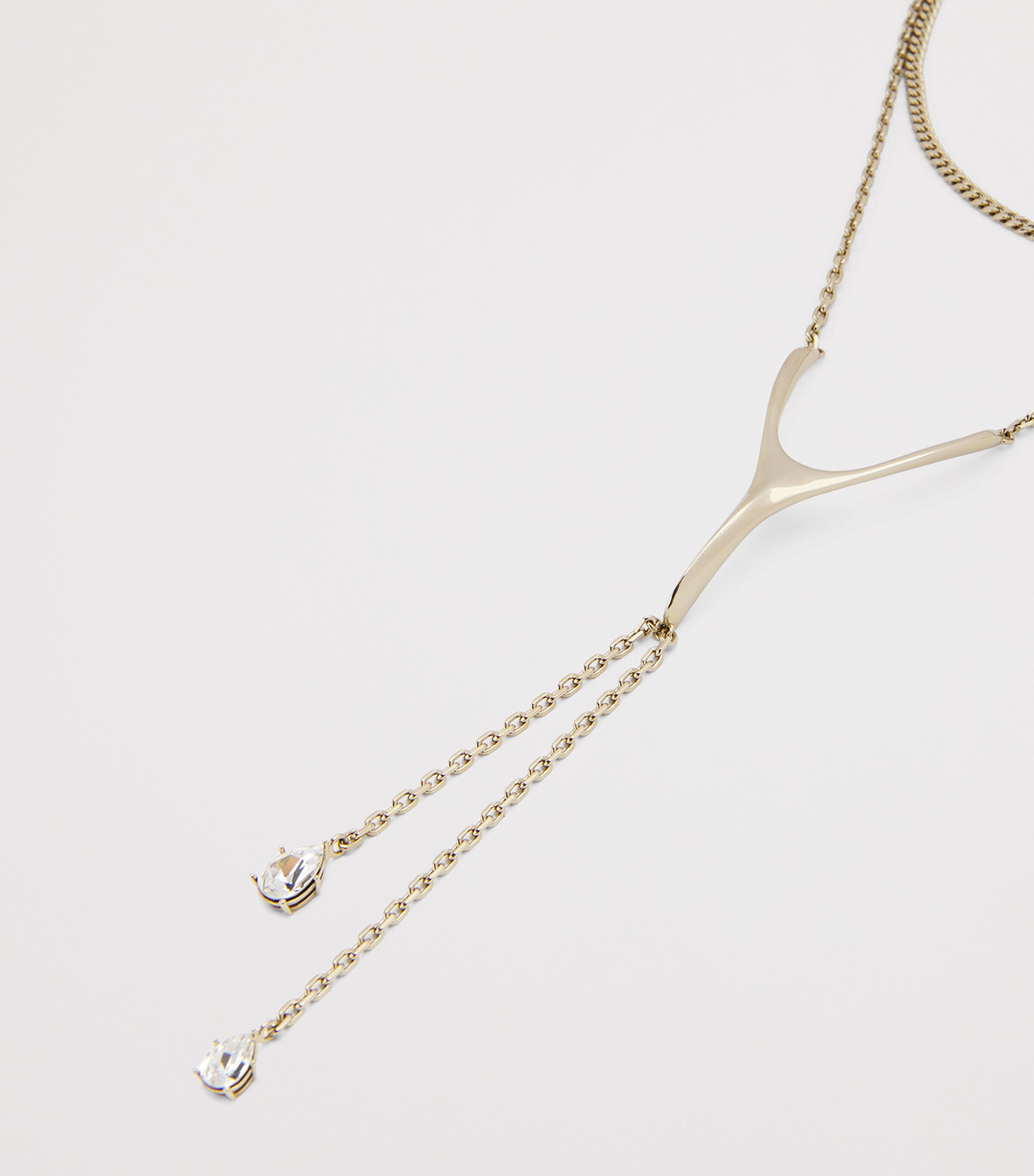 McQueen Embellished Wishbone Necklace Image 3