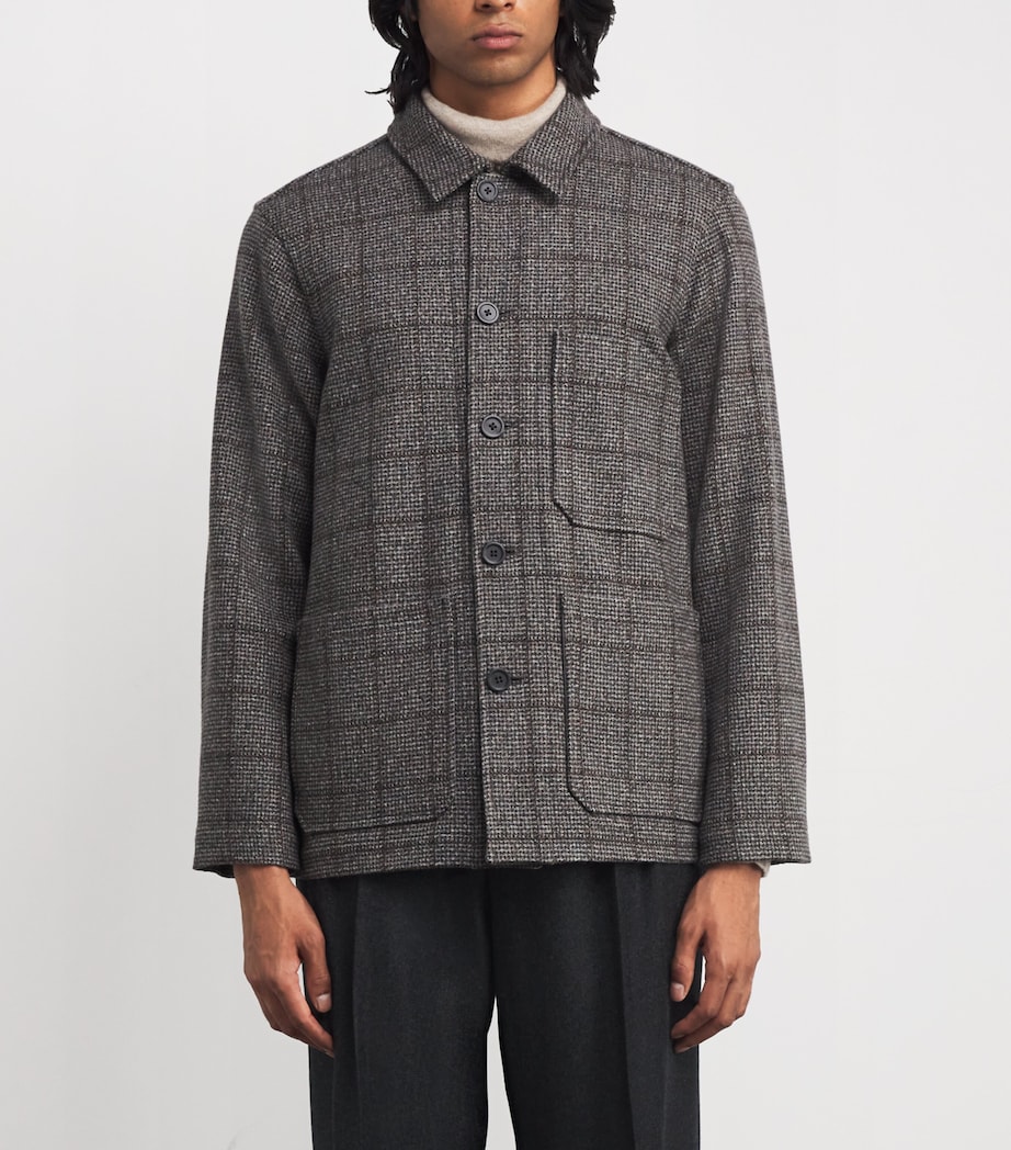 Wool Joe Weavers Overshirt RU7682 PEREG TWEED Image 3