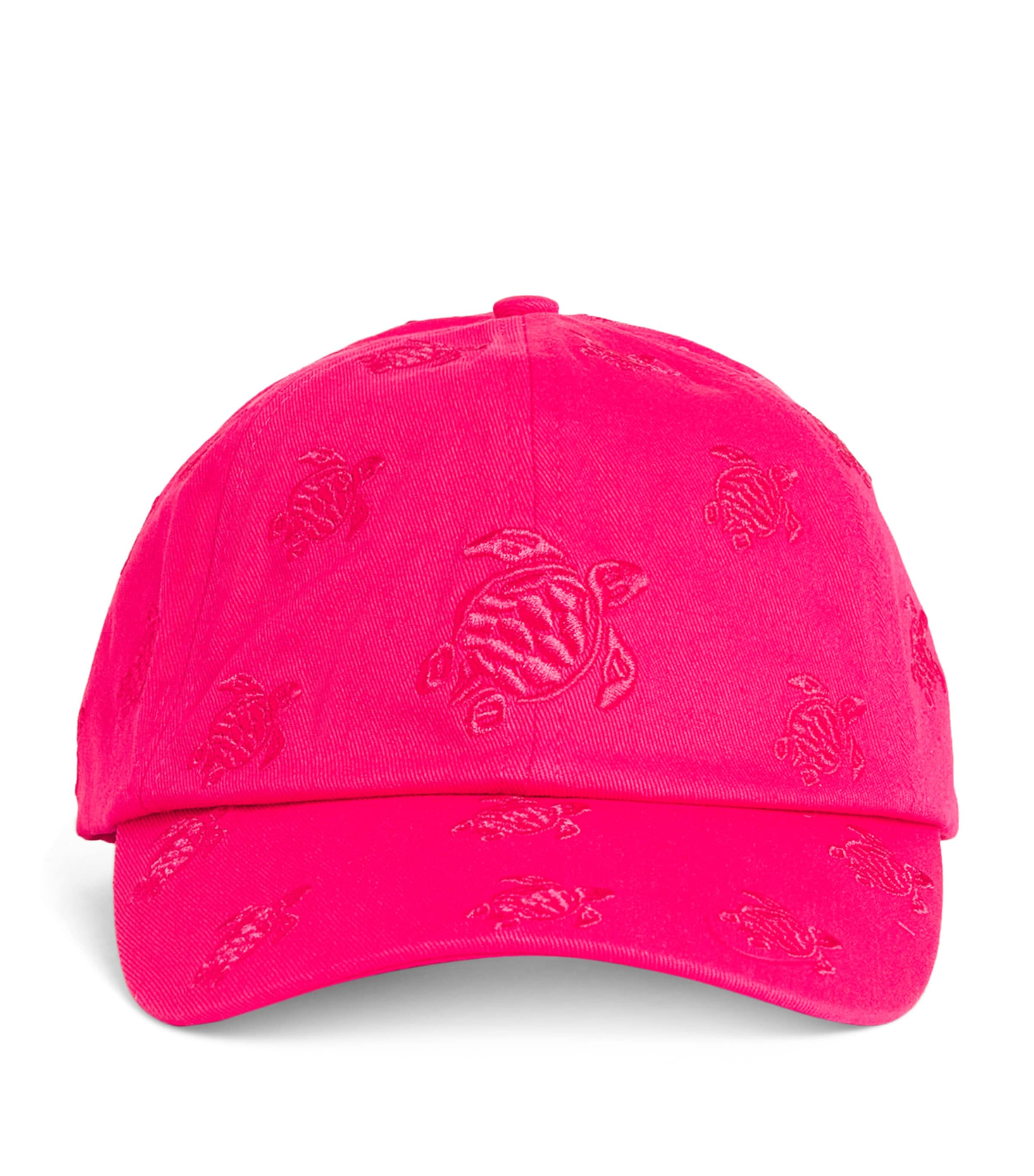 Vilebrequin Pink Cotton Embroidered Baseball Cap | Harrods ZM display picture 3